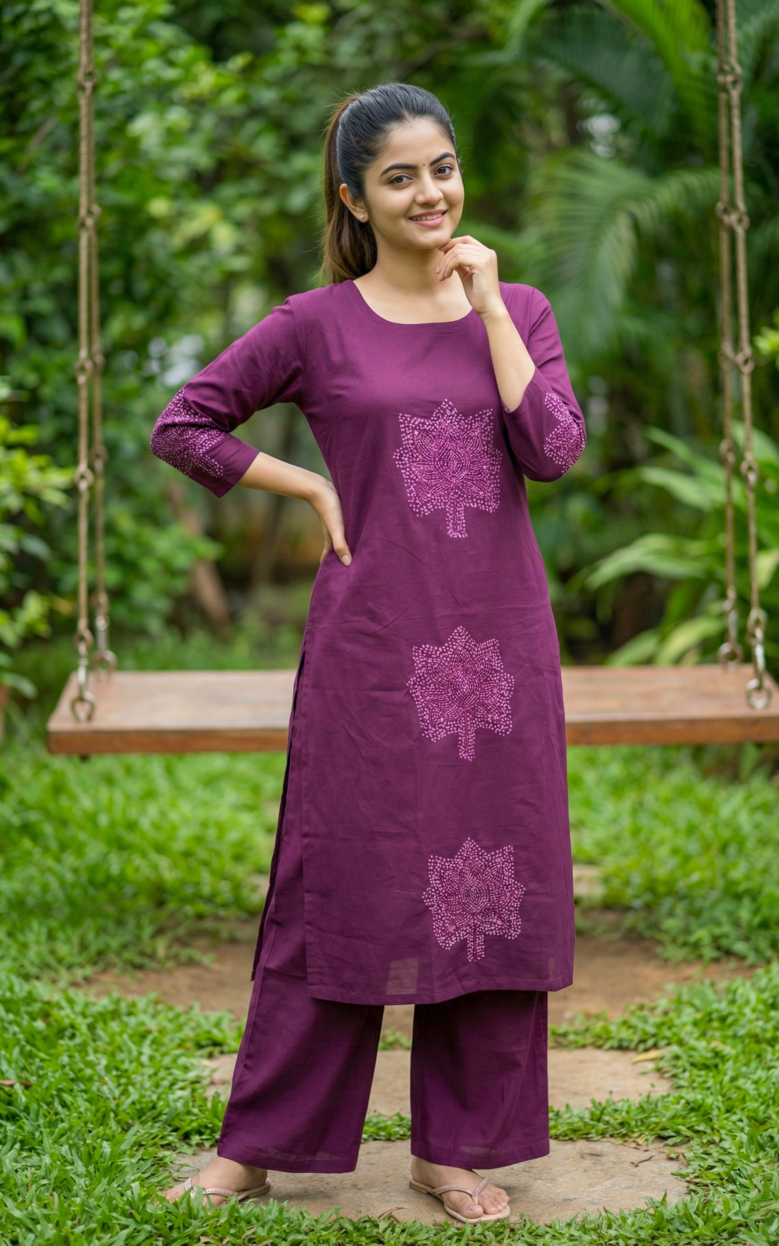 Straight cut kurti sets for women