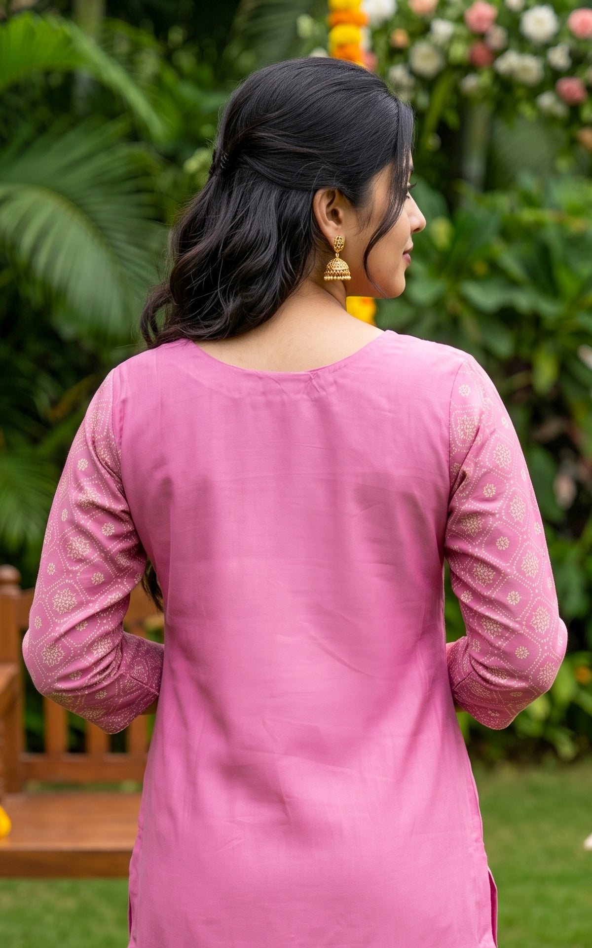 Malarnisha Pink (Kurti+Pant+Dupatta)