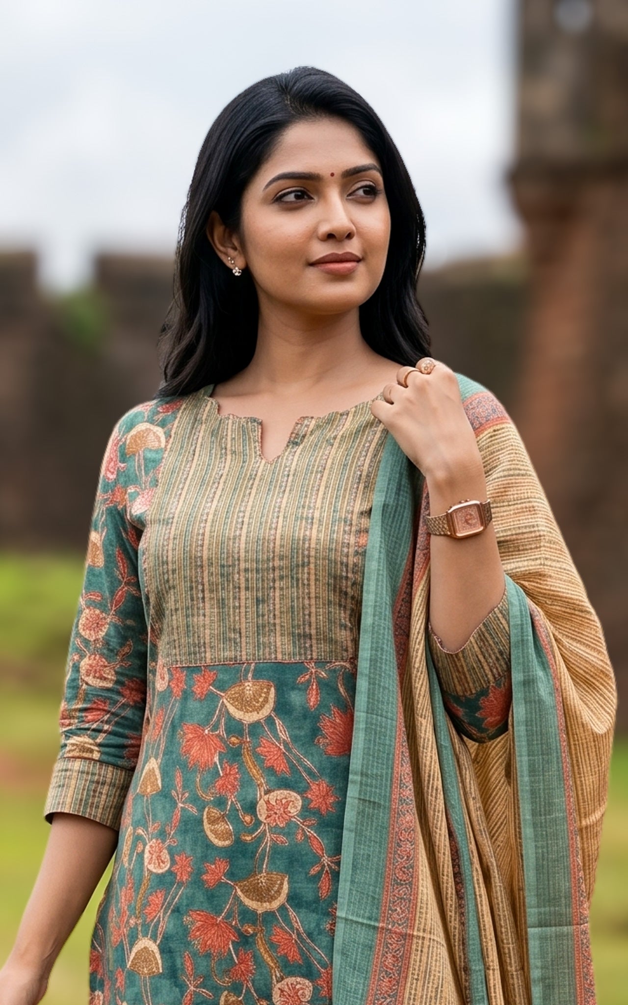 Mirudhula C (Kurti+Pant+Dupatta)