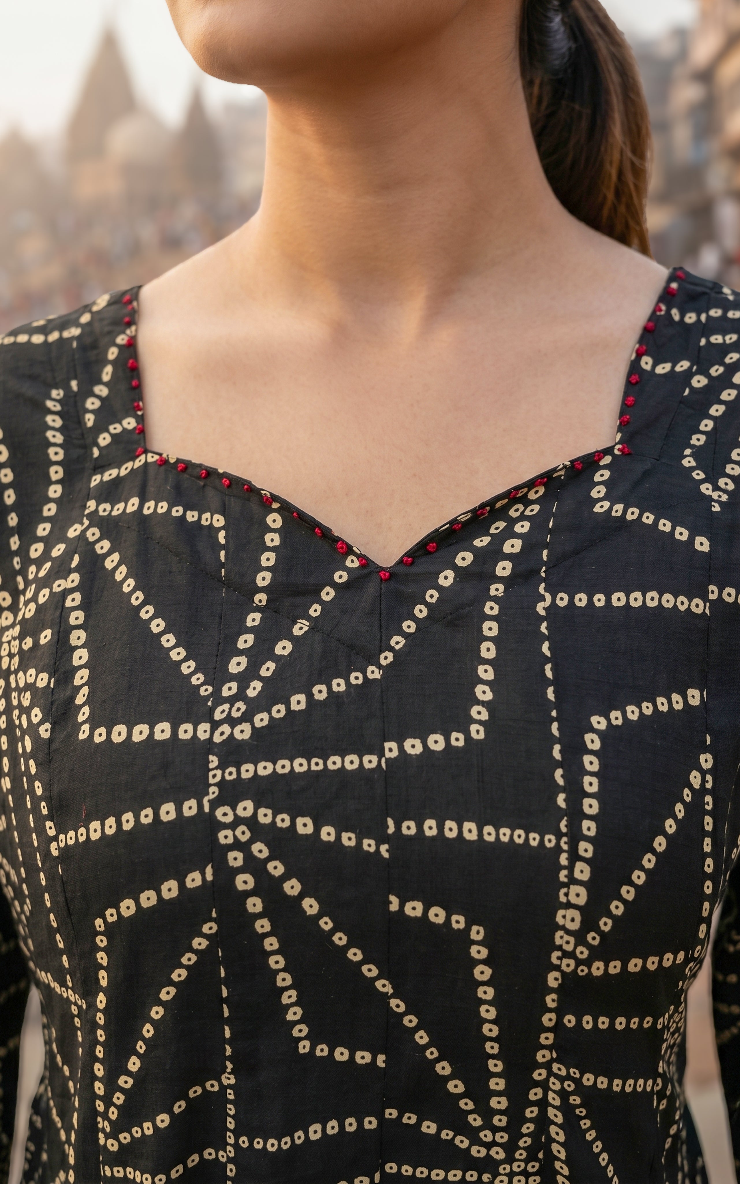 Ethnic Cotton Anarkali Kurti For Women