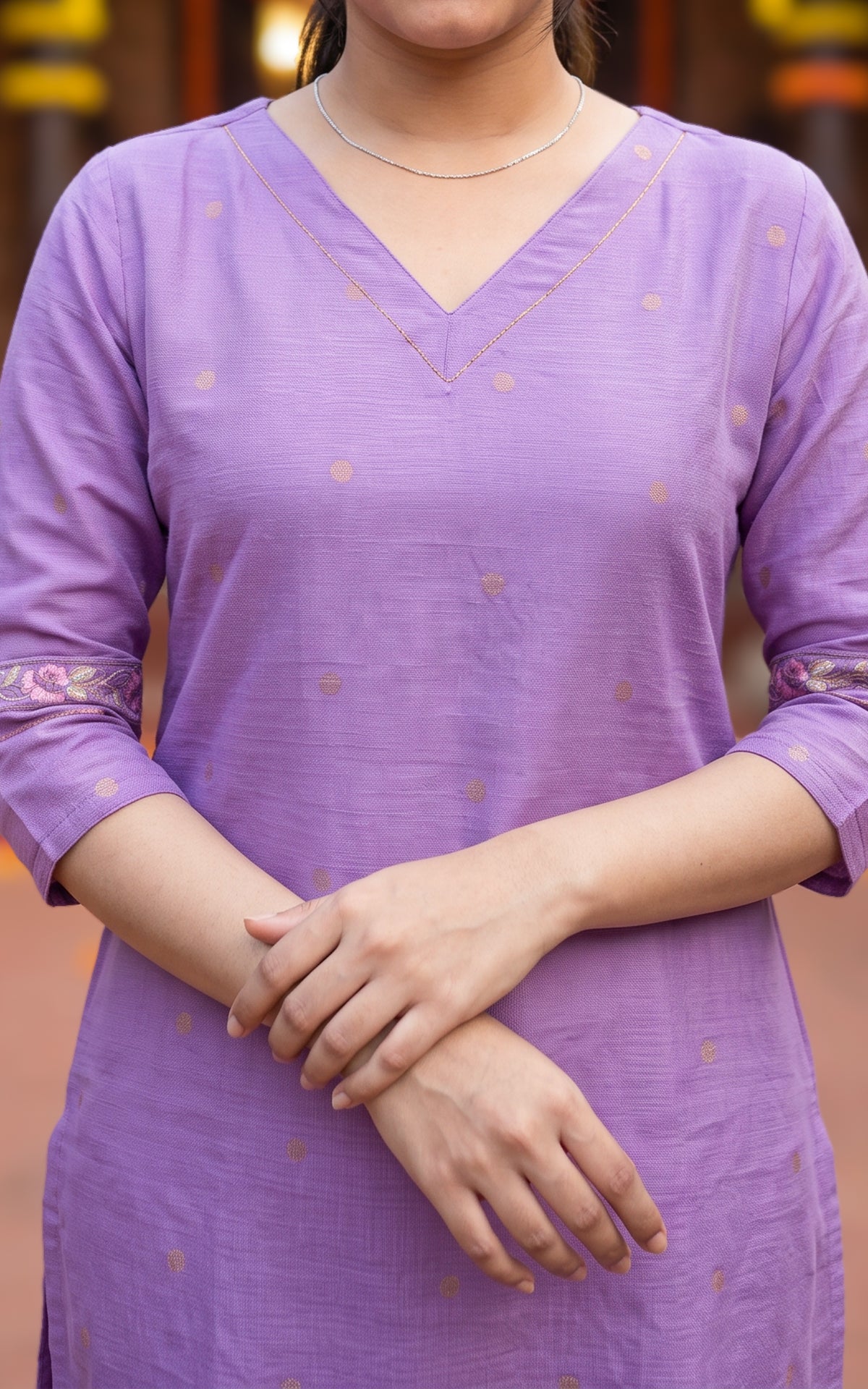Yazhmika Lavender (Kurti+Dupatta)