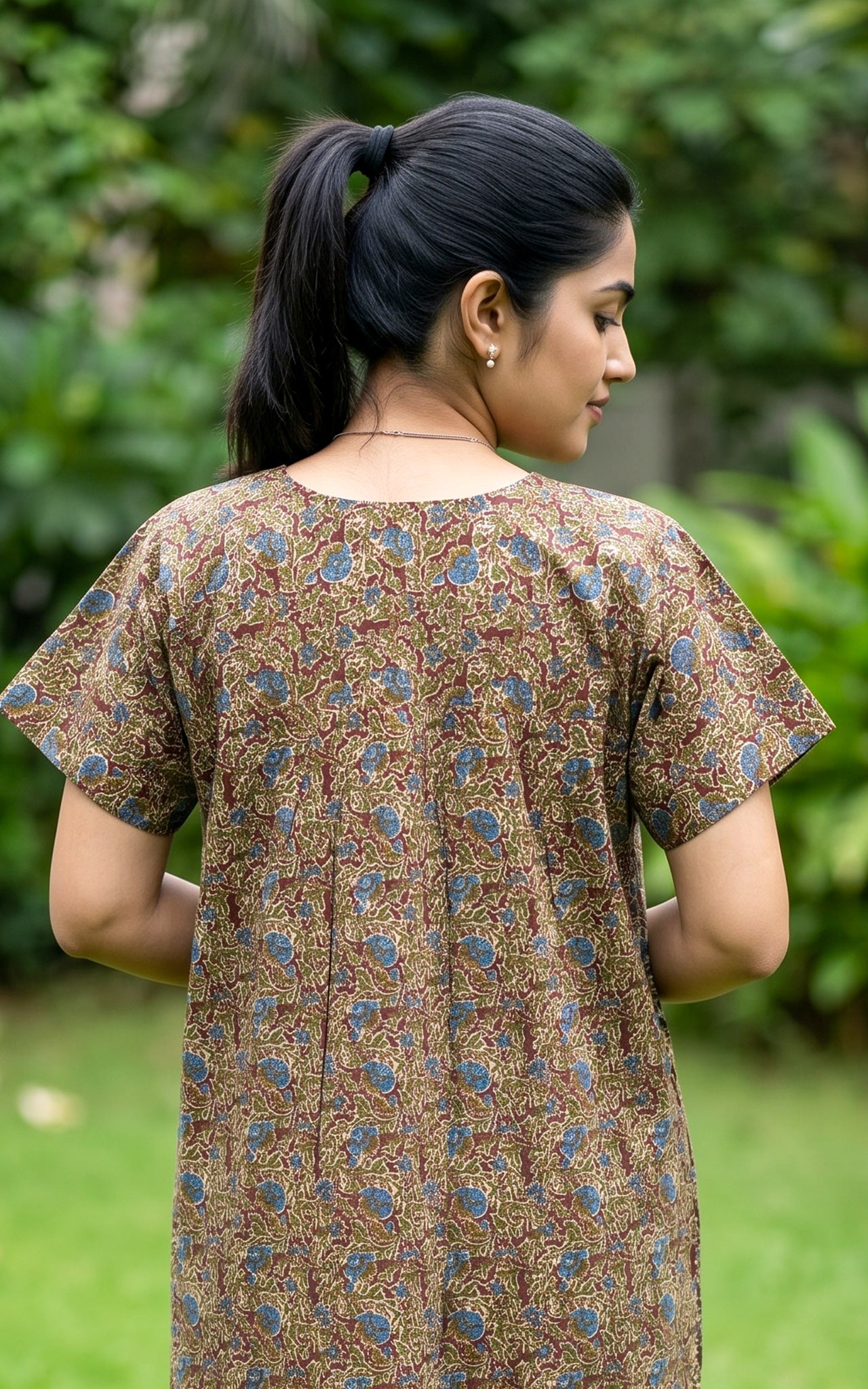 Cotton Straight Fit Nighty-162SS12B
