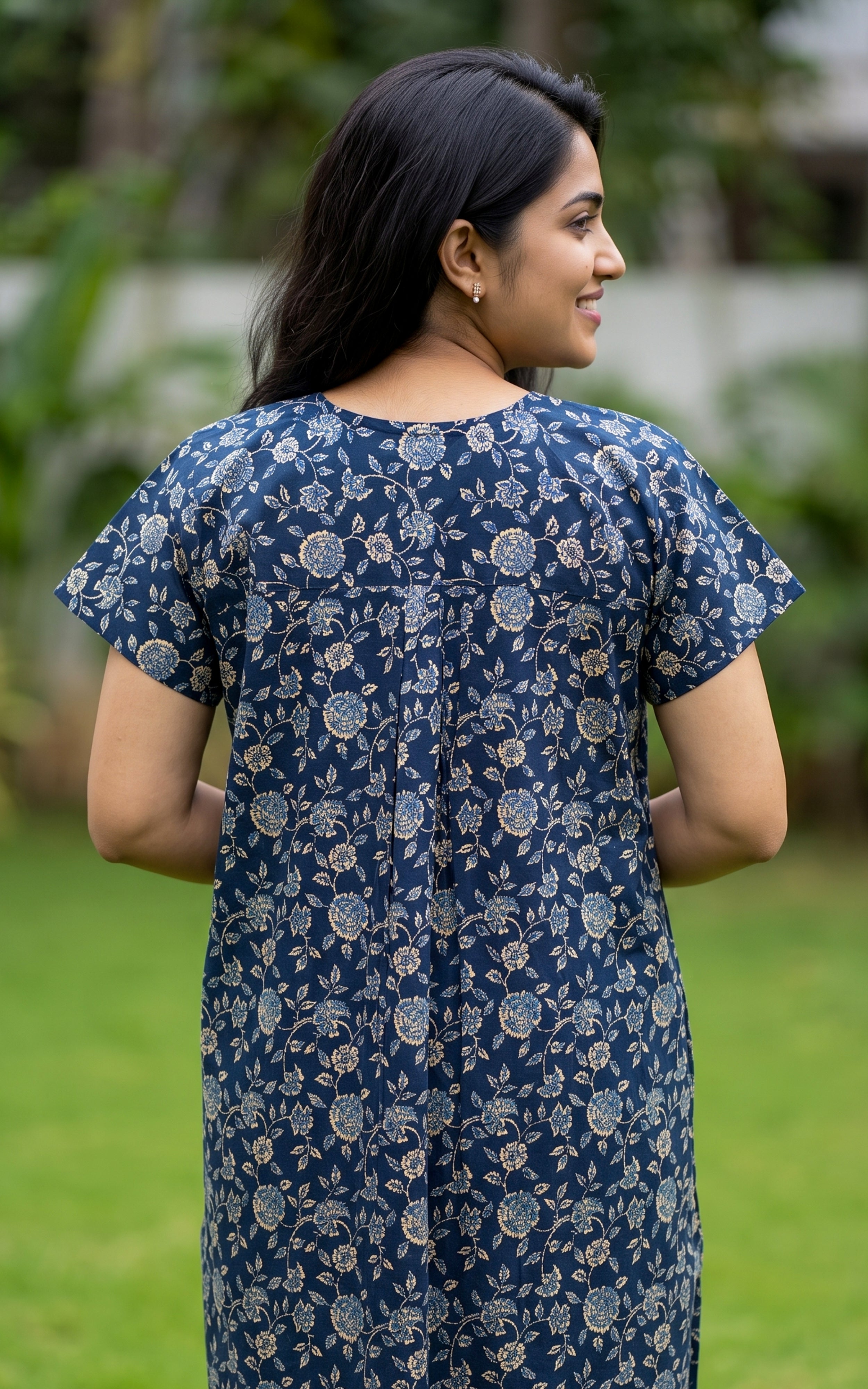Cotton Straight Fit Nighty-164SS5