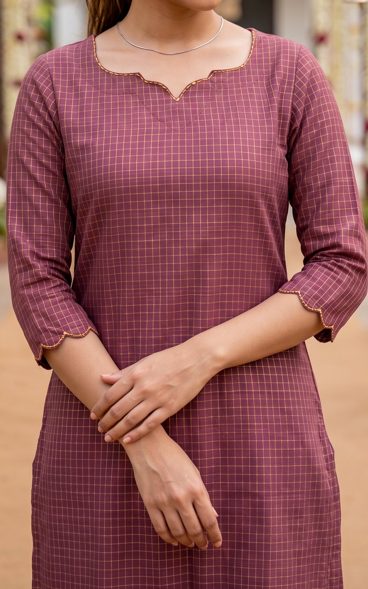 Narumugai Dusty Rose (Kurti+Dupatta)