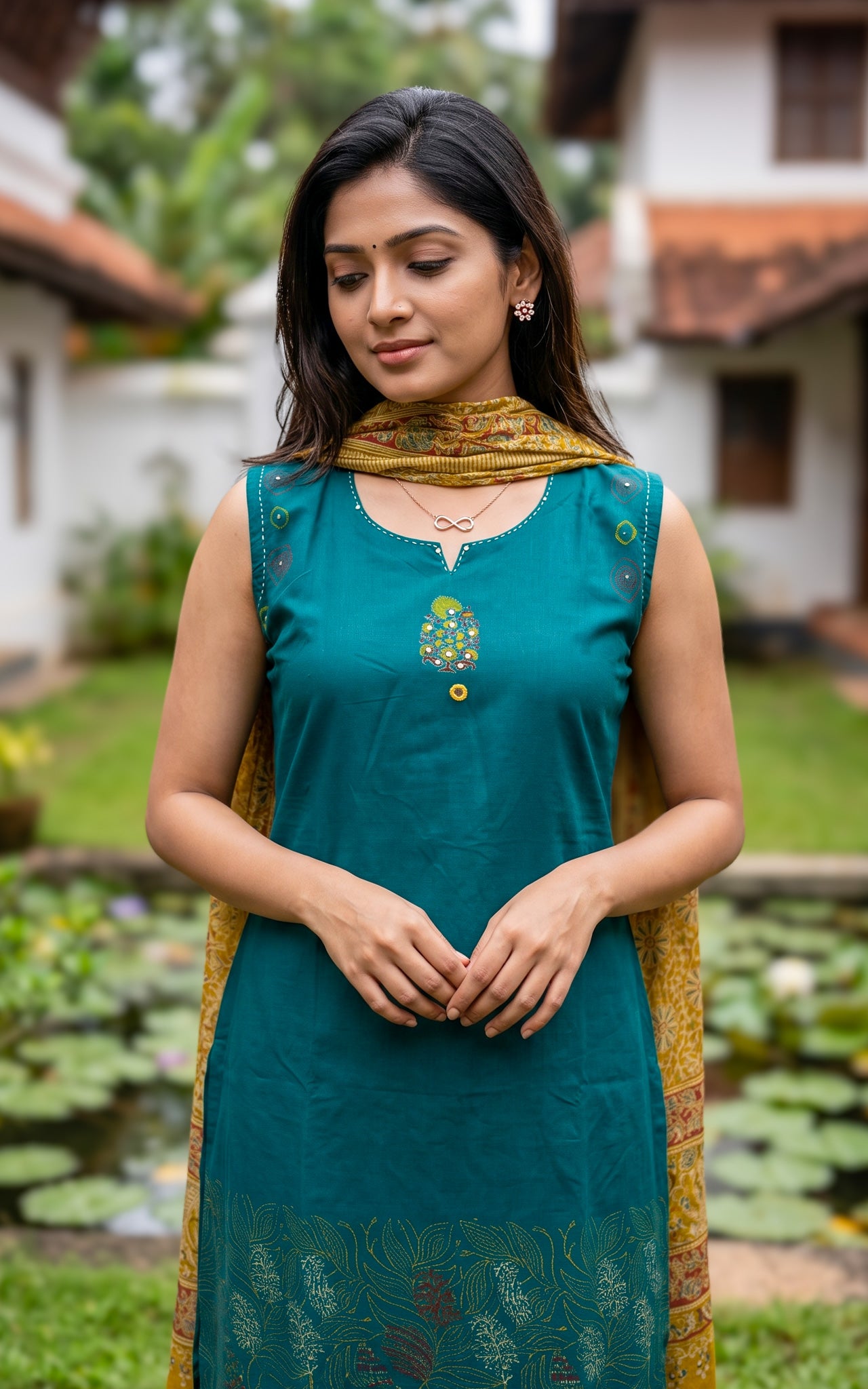 Ilamathi Handblock (Kurti+Pant+Dupatta)