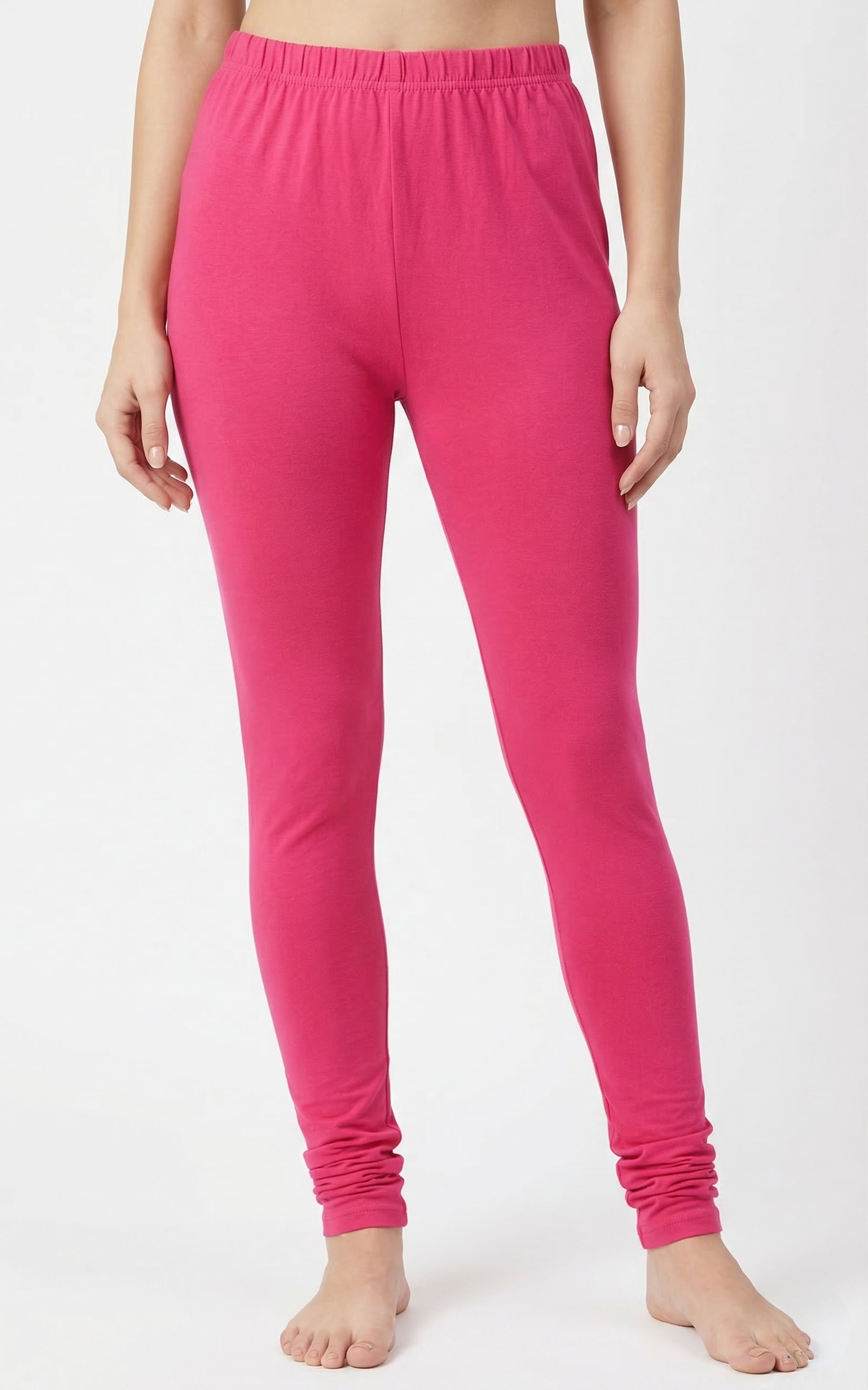 Instore – Raspberry Full Length Legging for Women – Stretchable – Mix N Match Bottom Wear