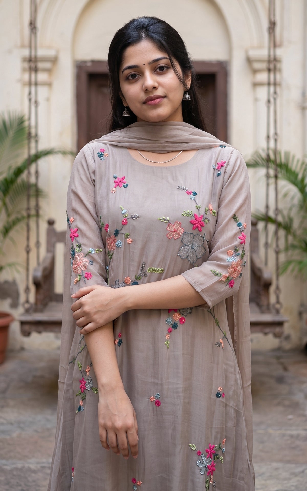Narmatha (Kurti+Pant+Dupatta)