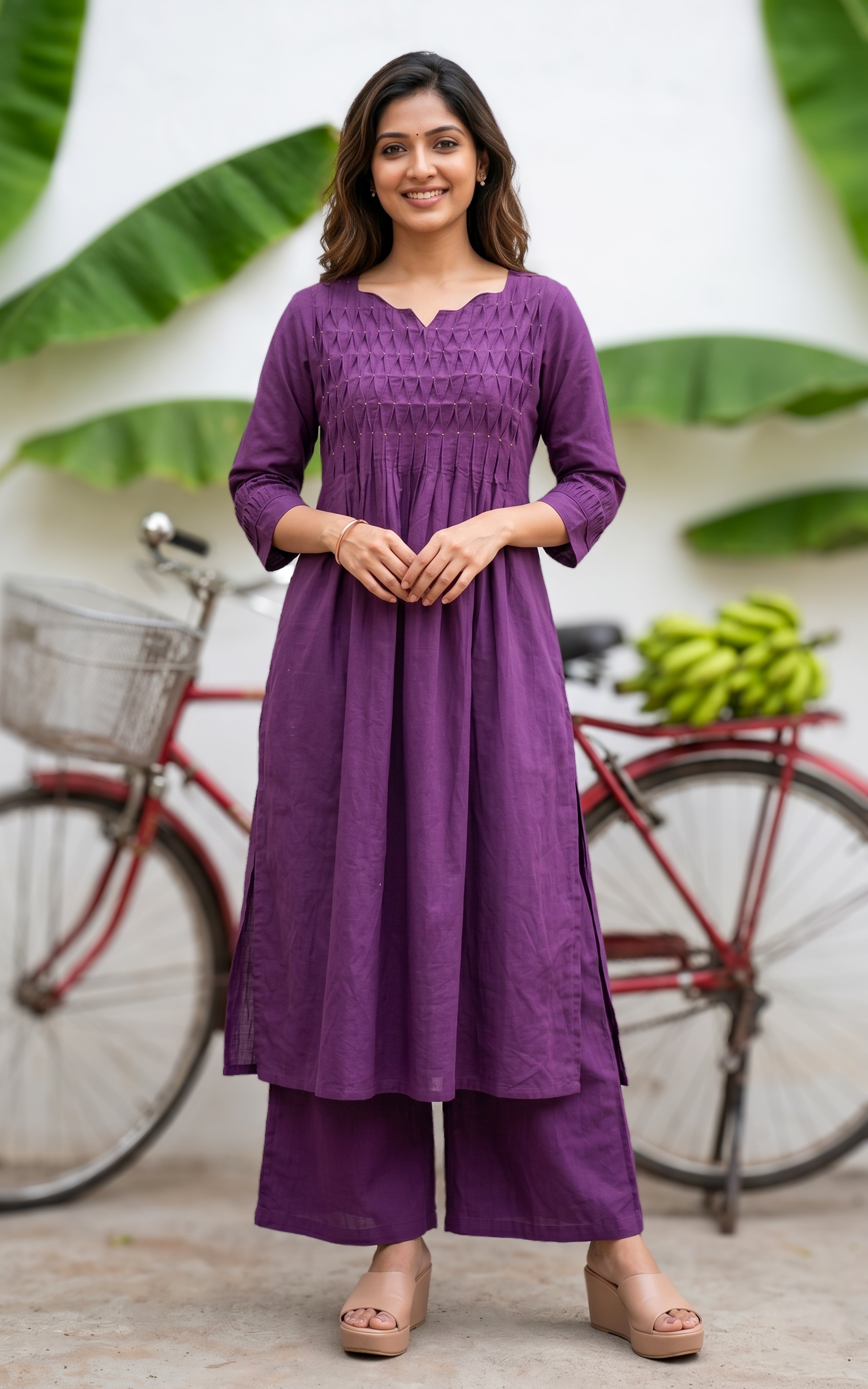 Janu Purple (Kurti+Pant)