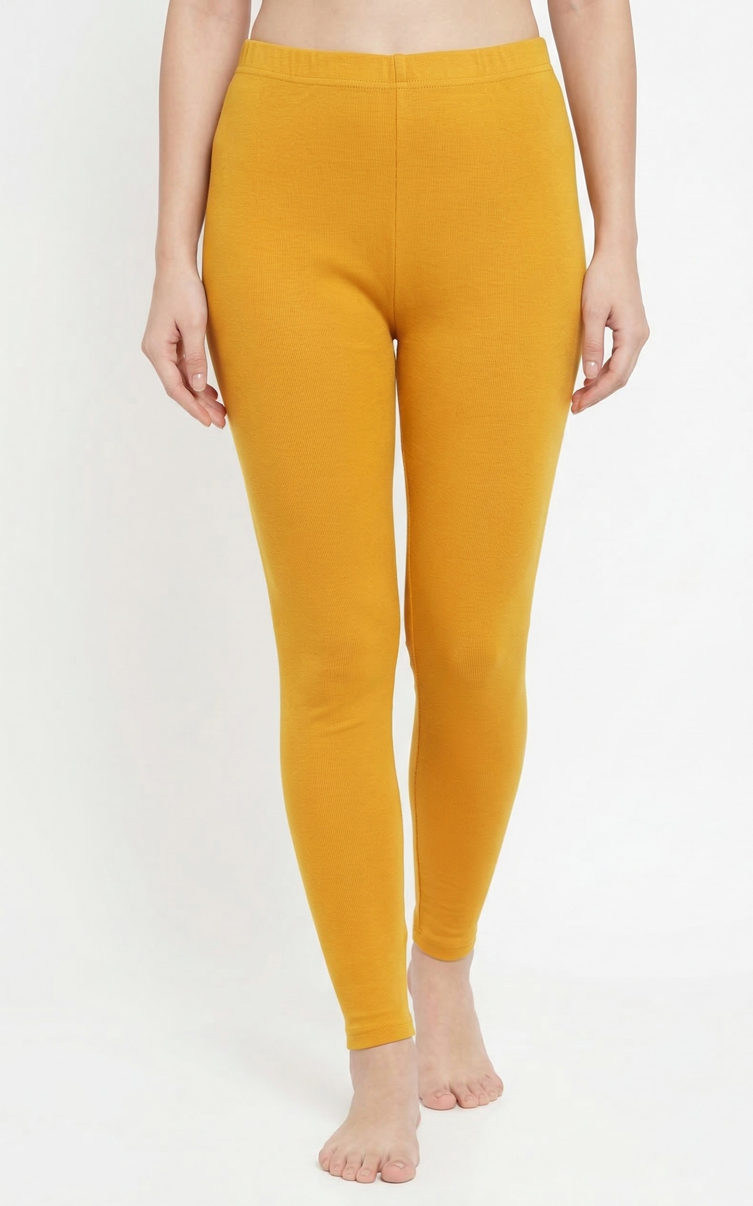 Instore – Mustard Ankle Length Legging for Women – Stretchable – Mix N Match Bottom Wear