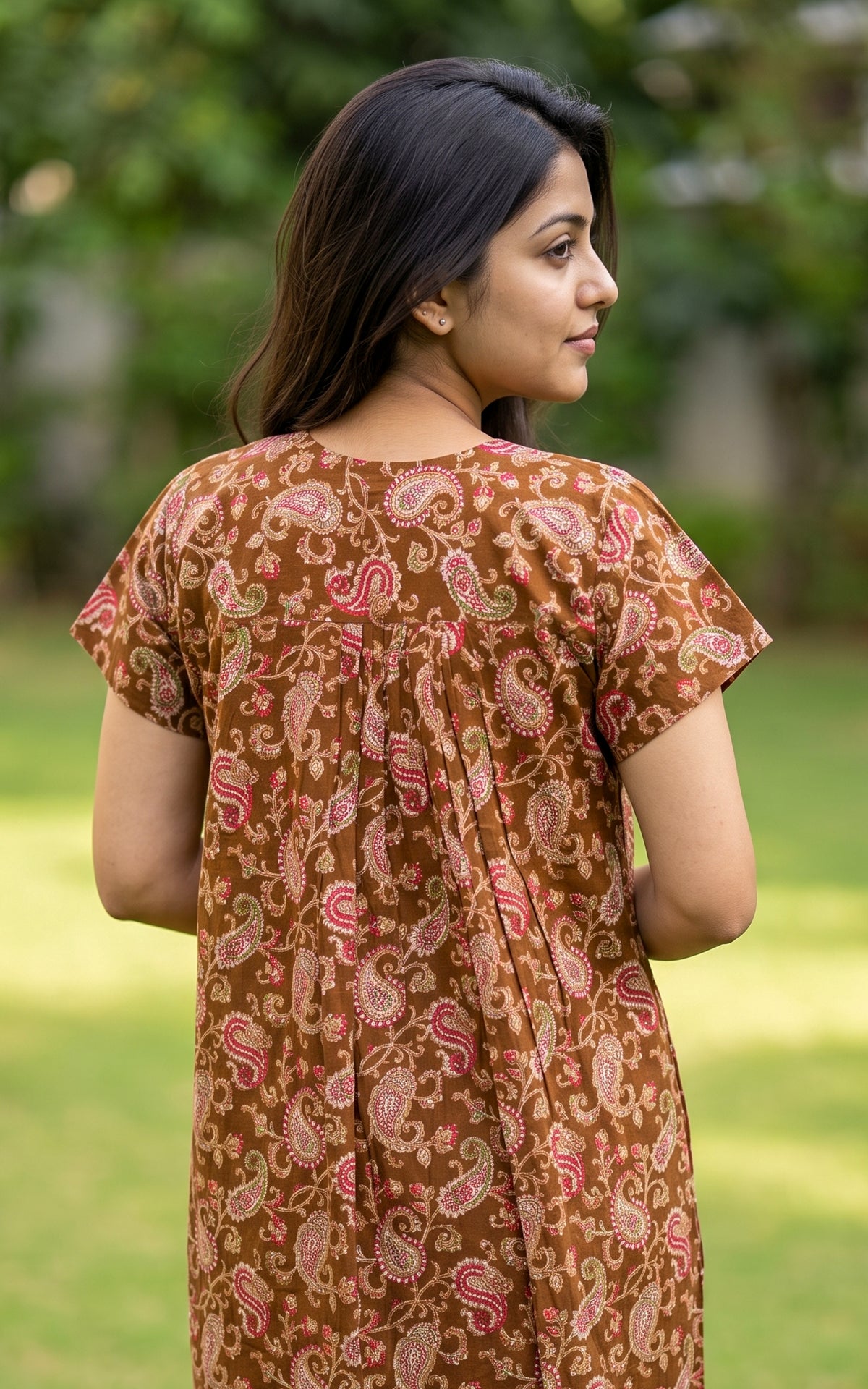 Cotton Straight Fit Nighty-165SS5