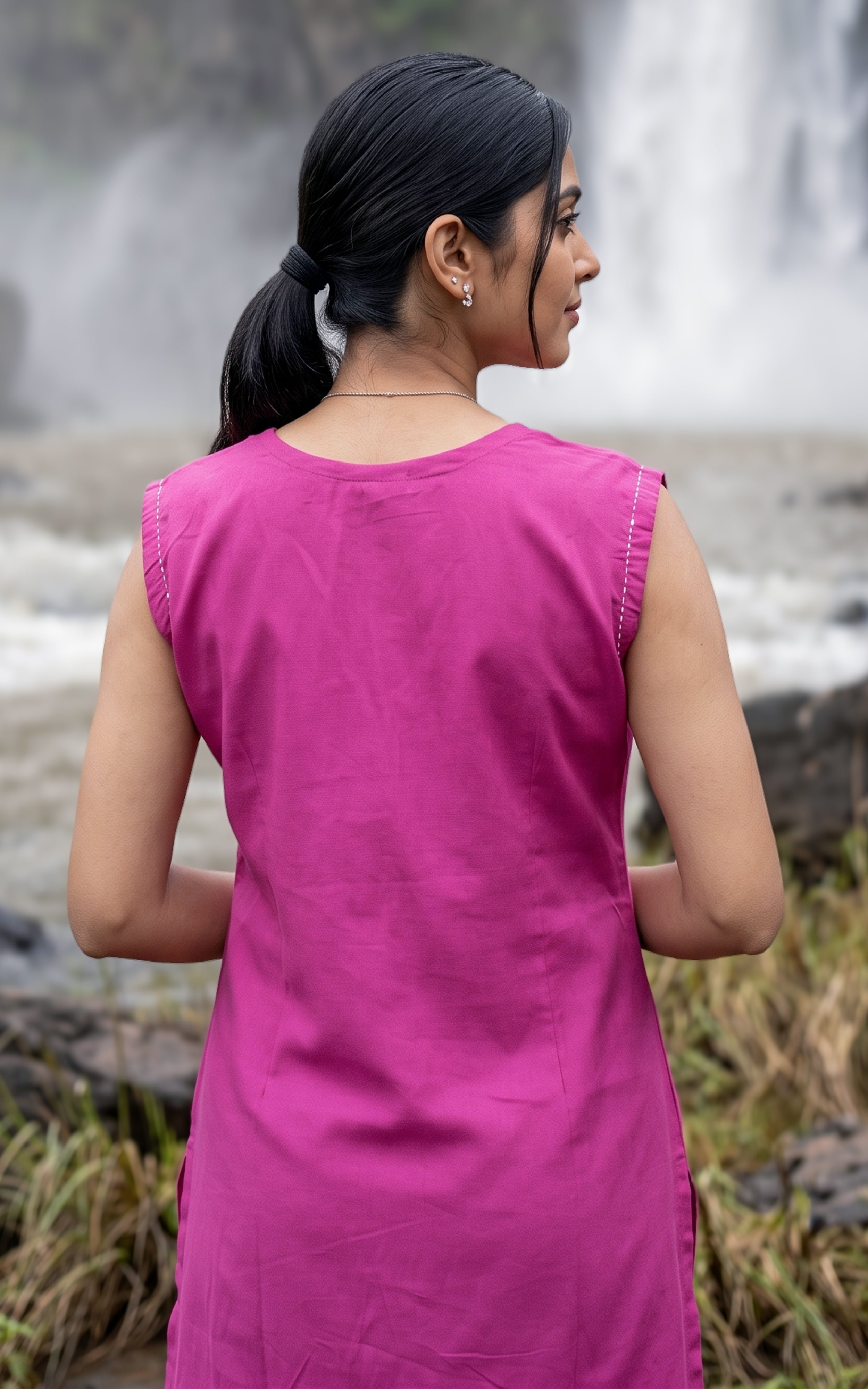 Shobana Pink (Kurti+Pant+Dupatta)
