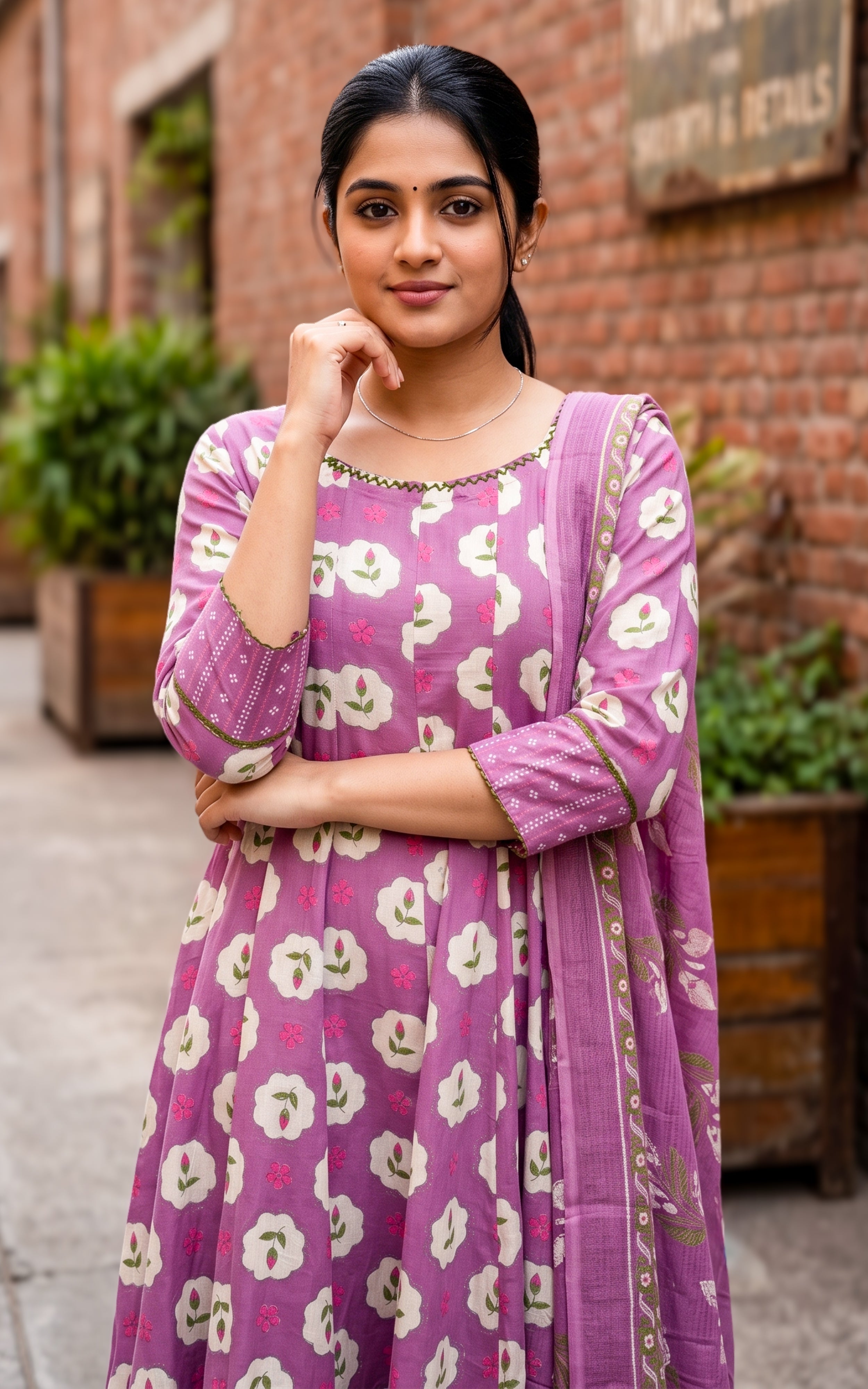 Takasha Onion Pink (Kurti+Dupatta)