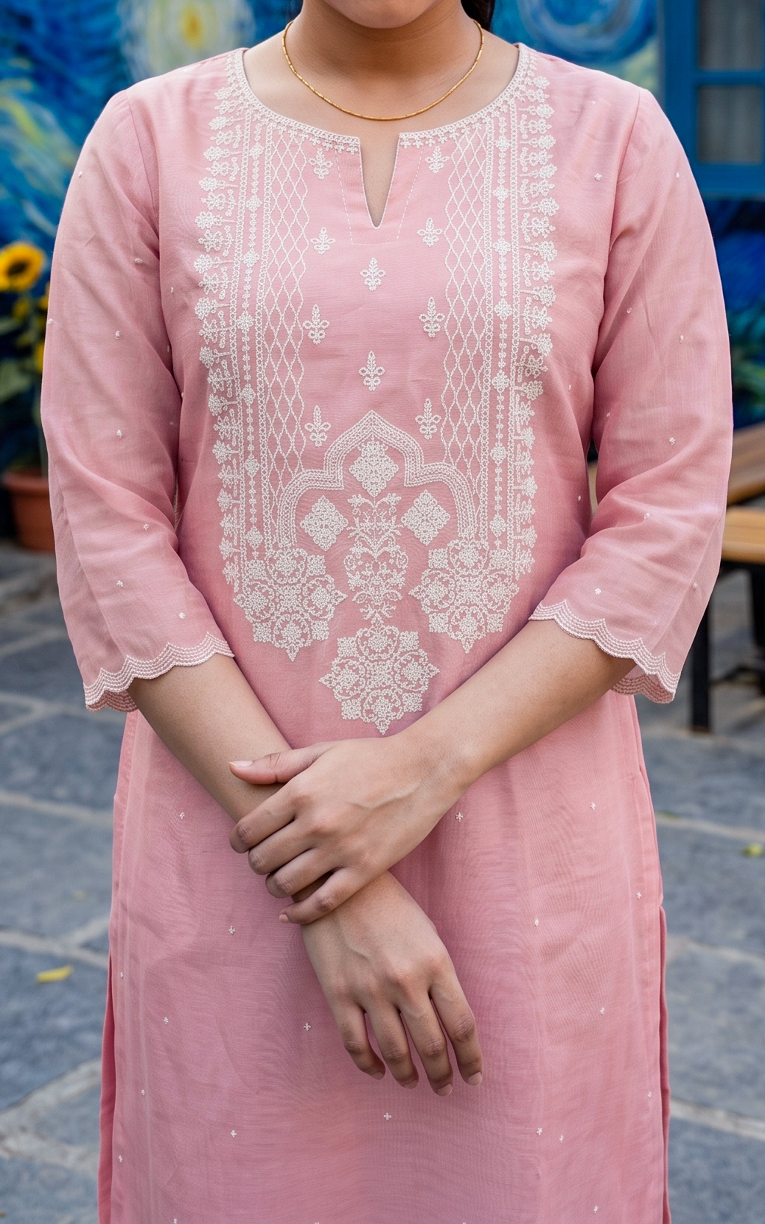 Maadhu Pink (Kurti+Pant+Dupatta)