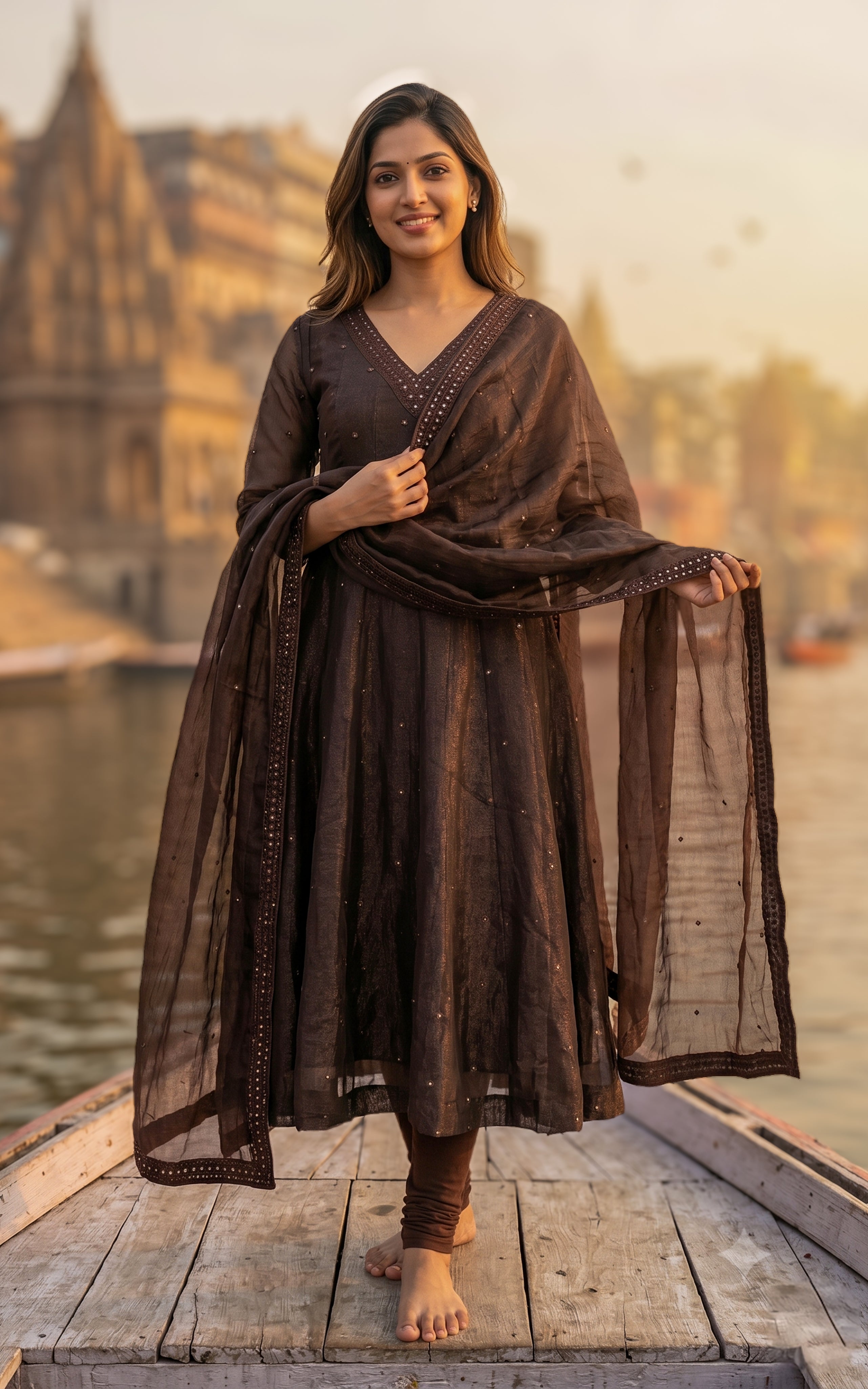 Mellinam D (Kurti+Dupatta)