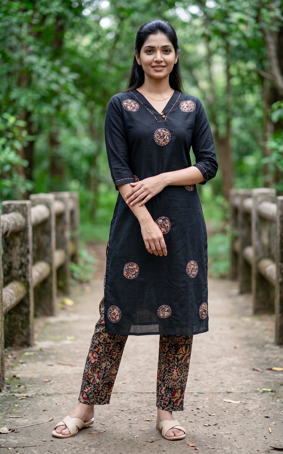 Harshini Black (Kurti+Pant)