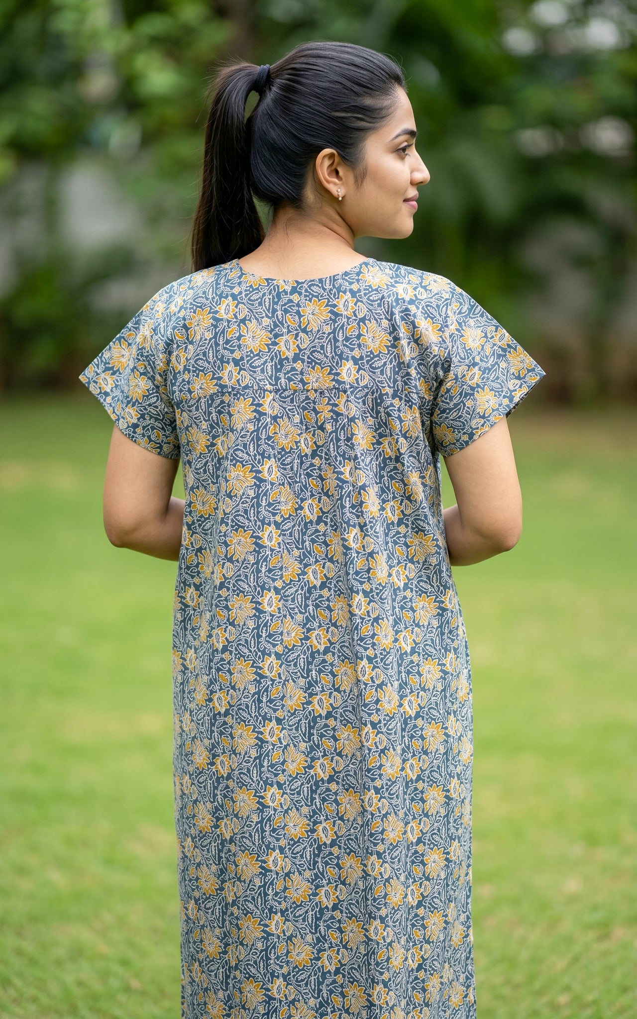 Cotton Straight Fit Nighty-162SS11