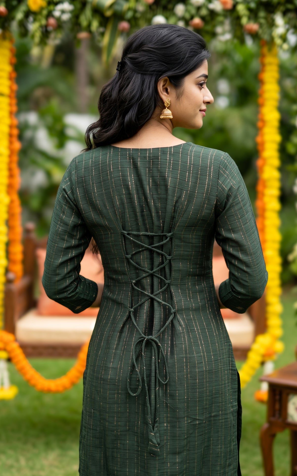 Anusha Green (Kurti+Dupatta)