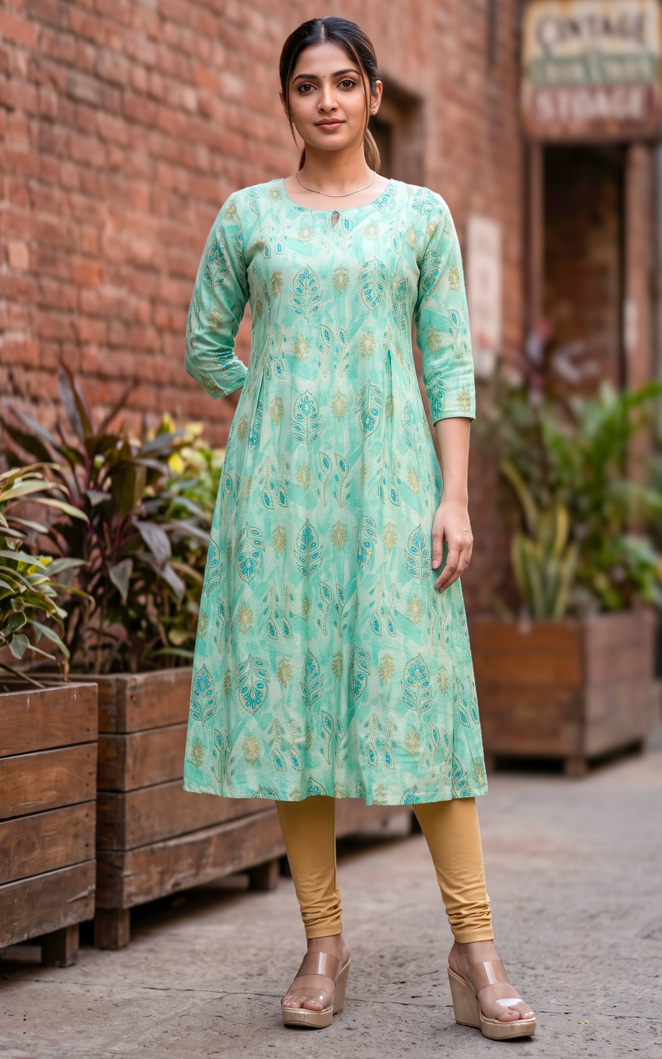 Padmakshi Mint Green