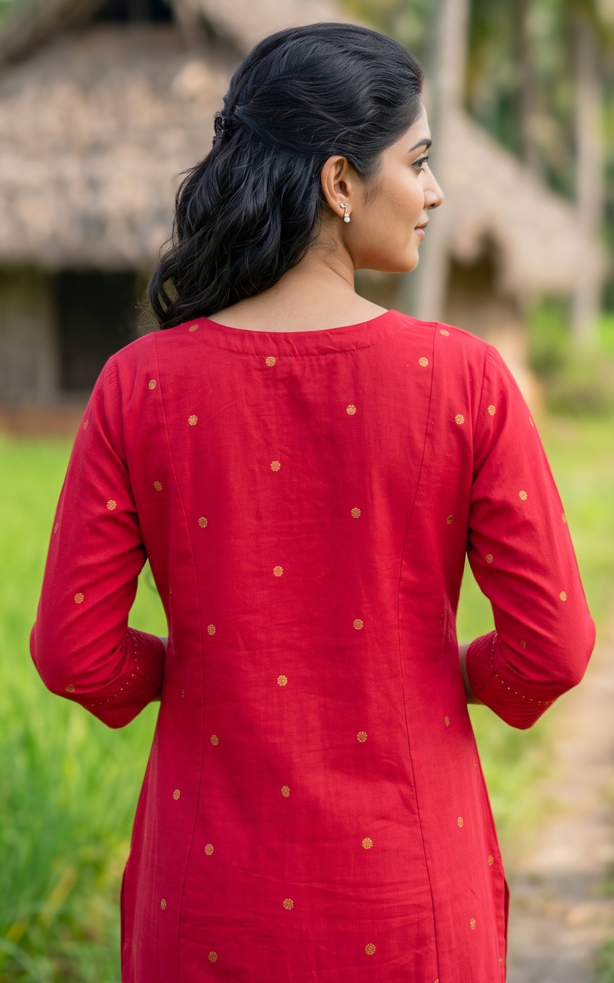 Kumari Red (Kurti+Dupatta)