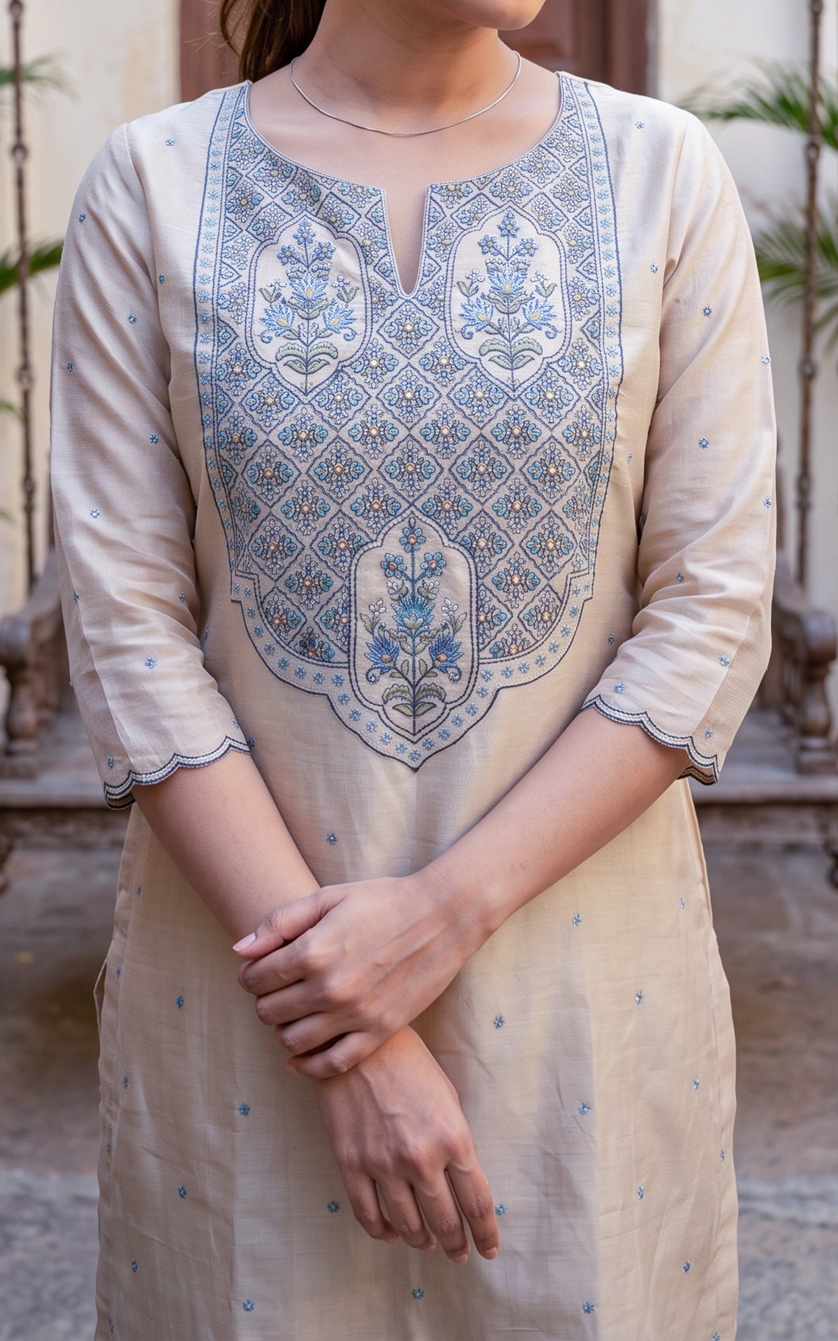 Harini Beige (Kurti+Pant+Dupatta)