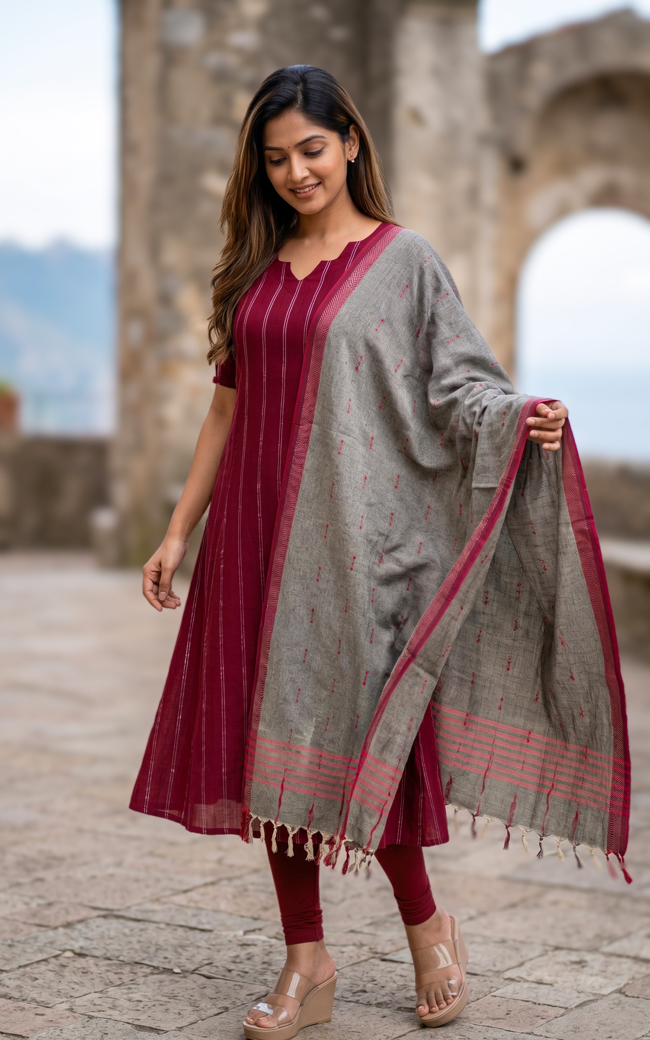 Magizharasi (Kurti+Dupatta)