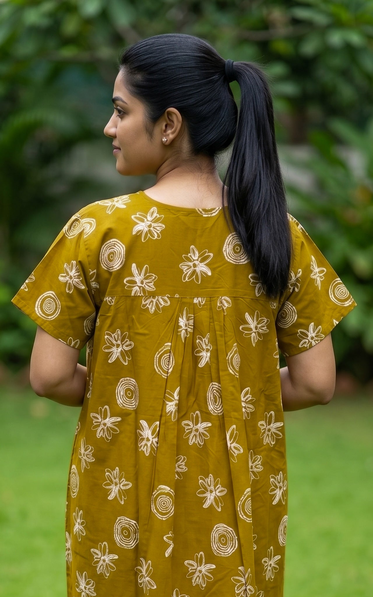Cotton Straight Fit Nighty-162SS15A
