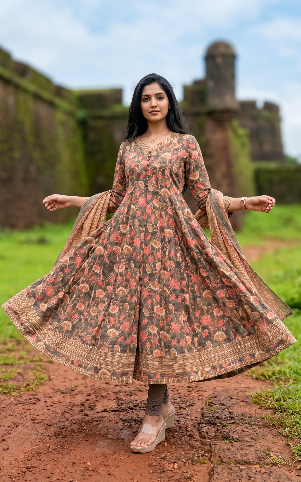 Riya A (Kurti+Dupatta)