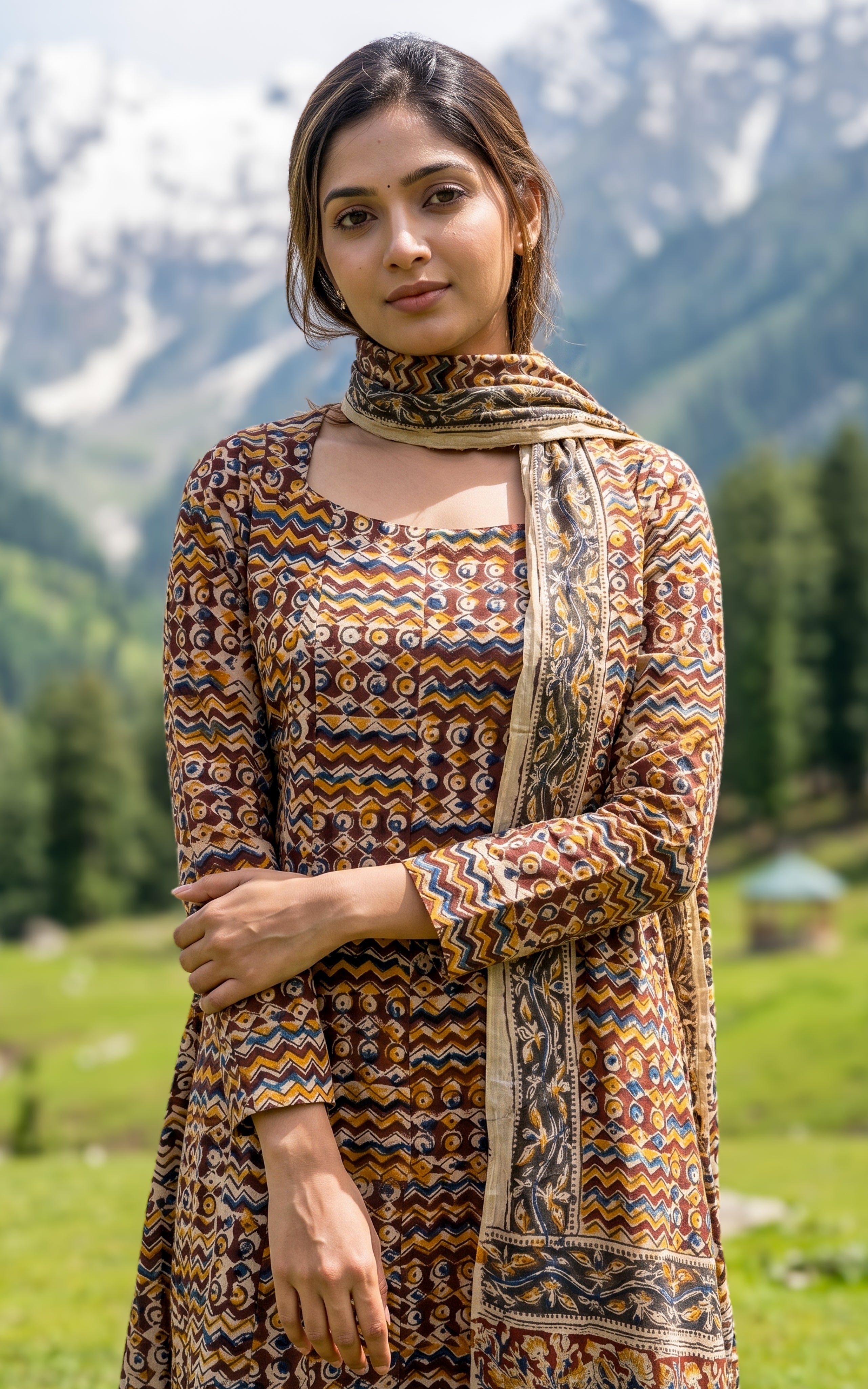 Classic Kalamkari cotton kurti for women
