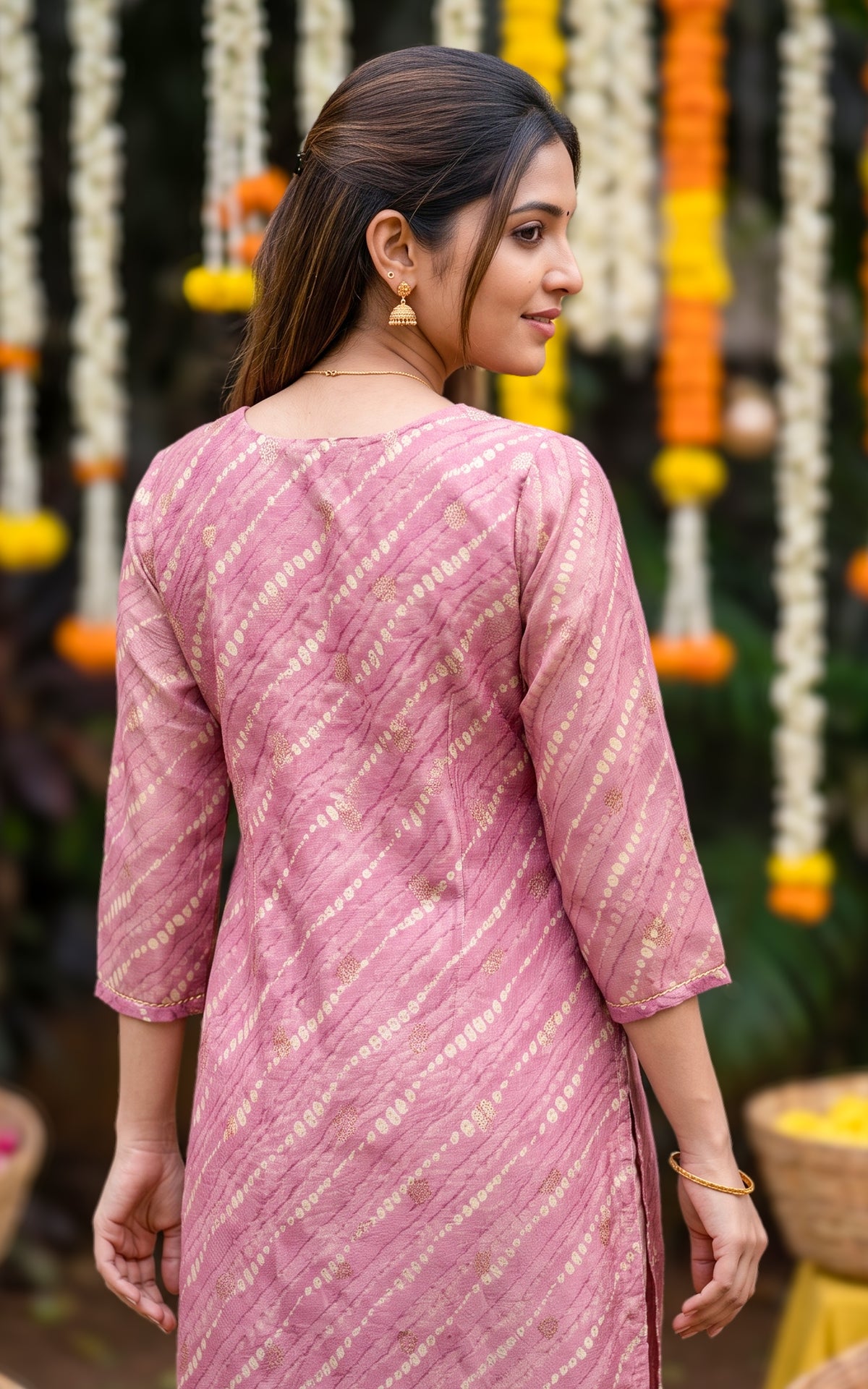 Aarunya Pink (Kurti+Pant+Dupatta)