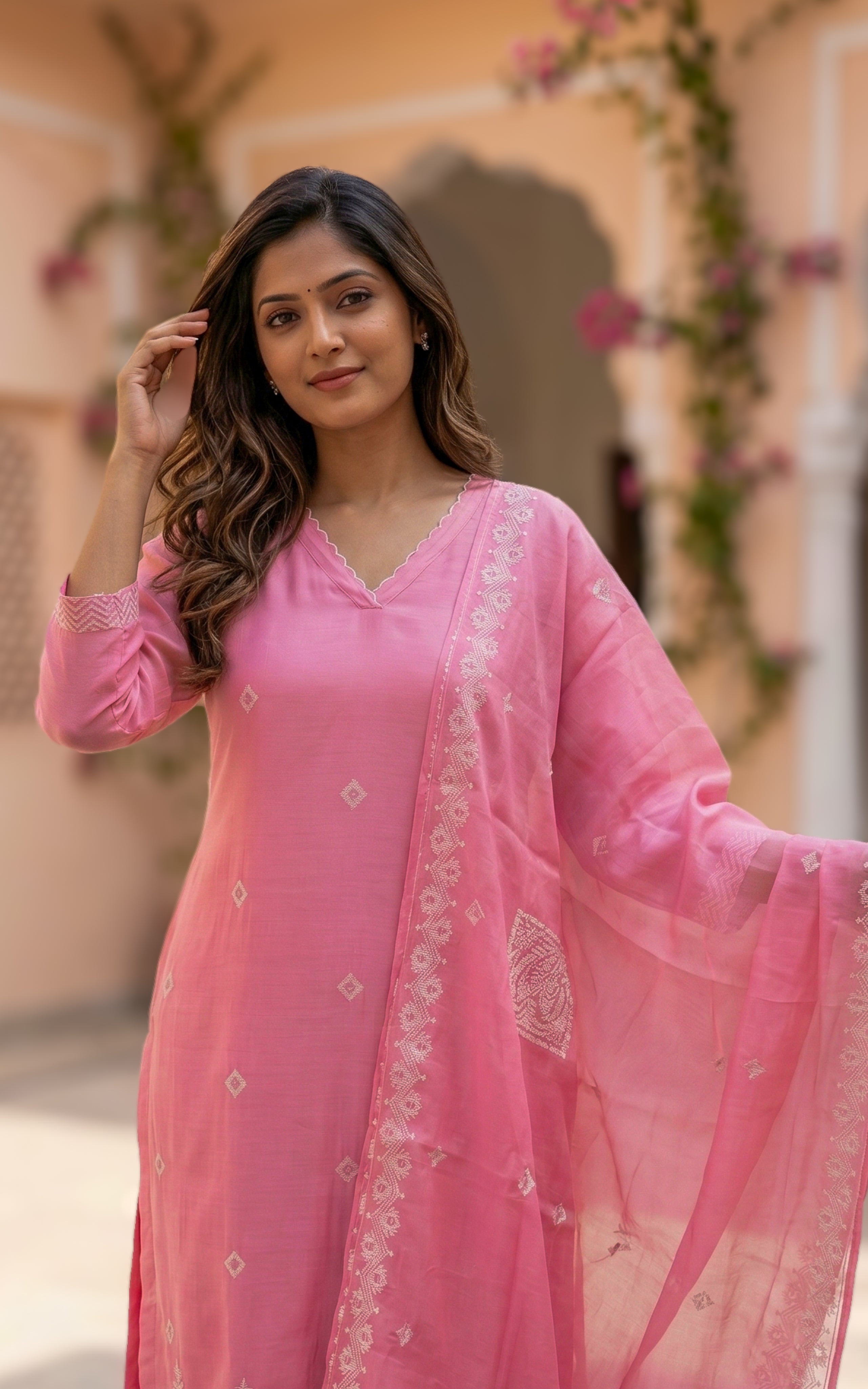 Aadhvika (Kurti+Pant+Dupatta)