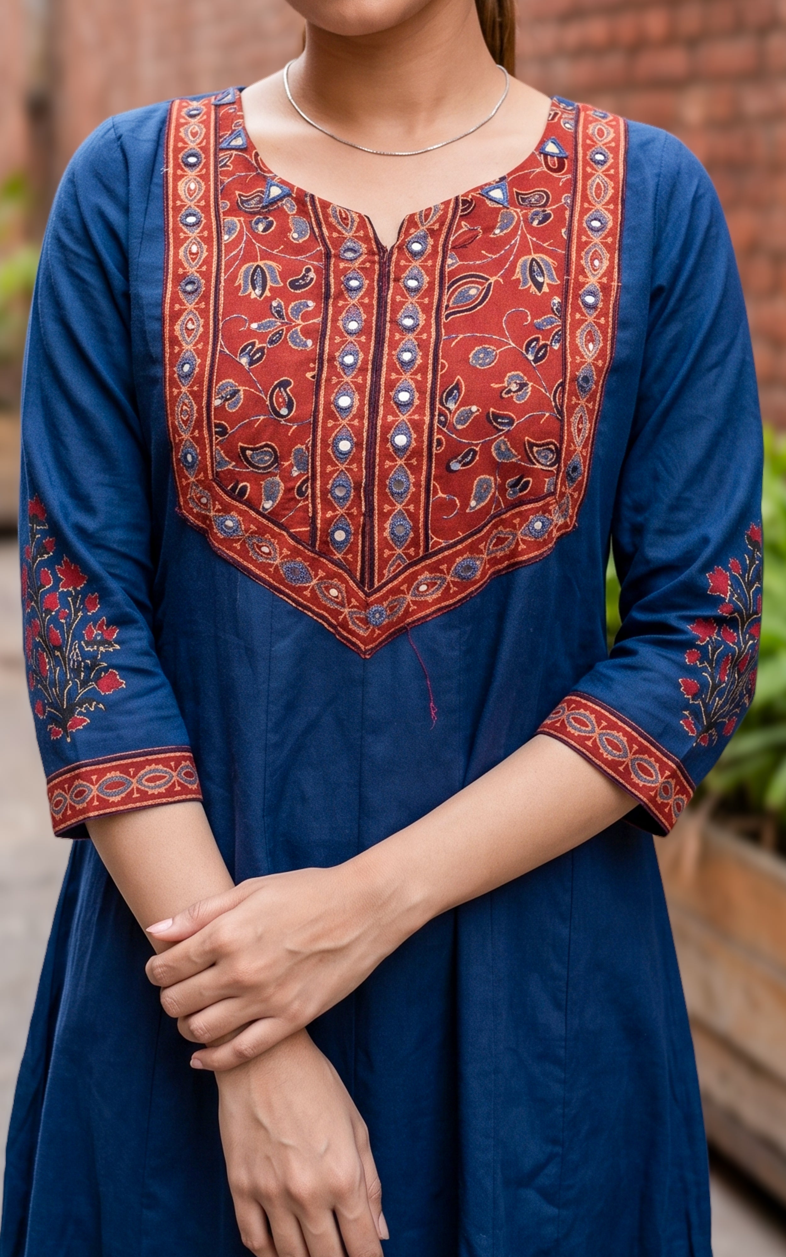 Mastani Blue (kurti+Dupatta)