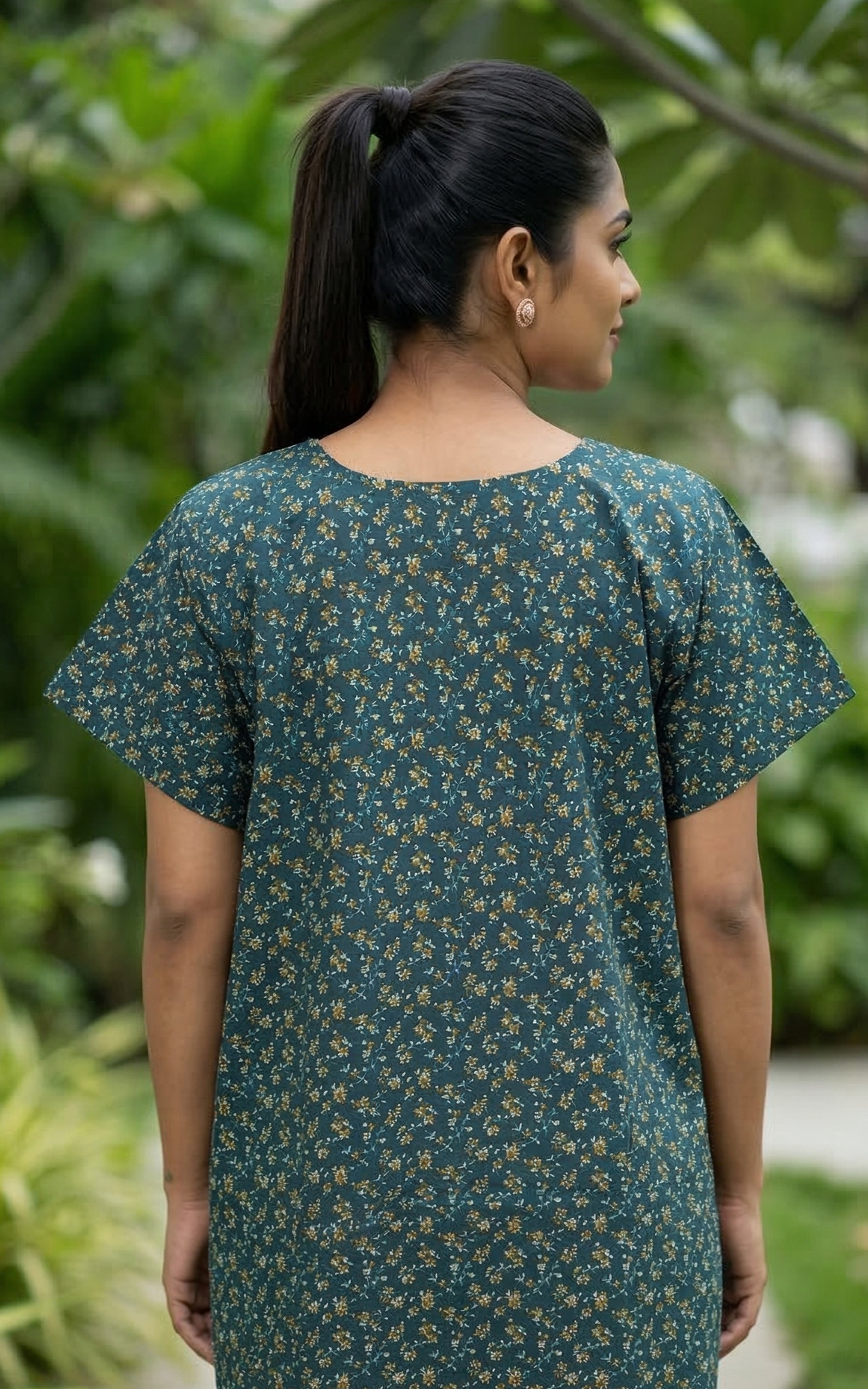 Cotton Straight Fit Nighty-159SS6B