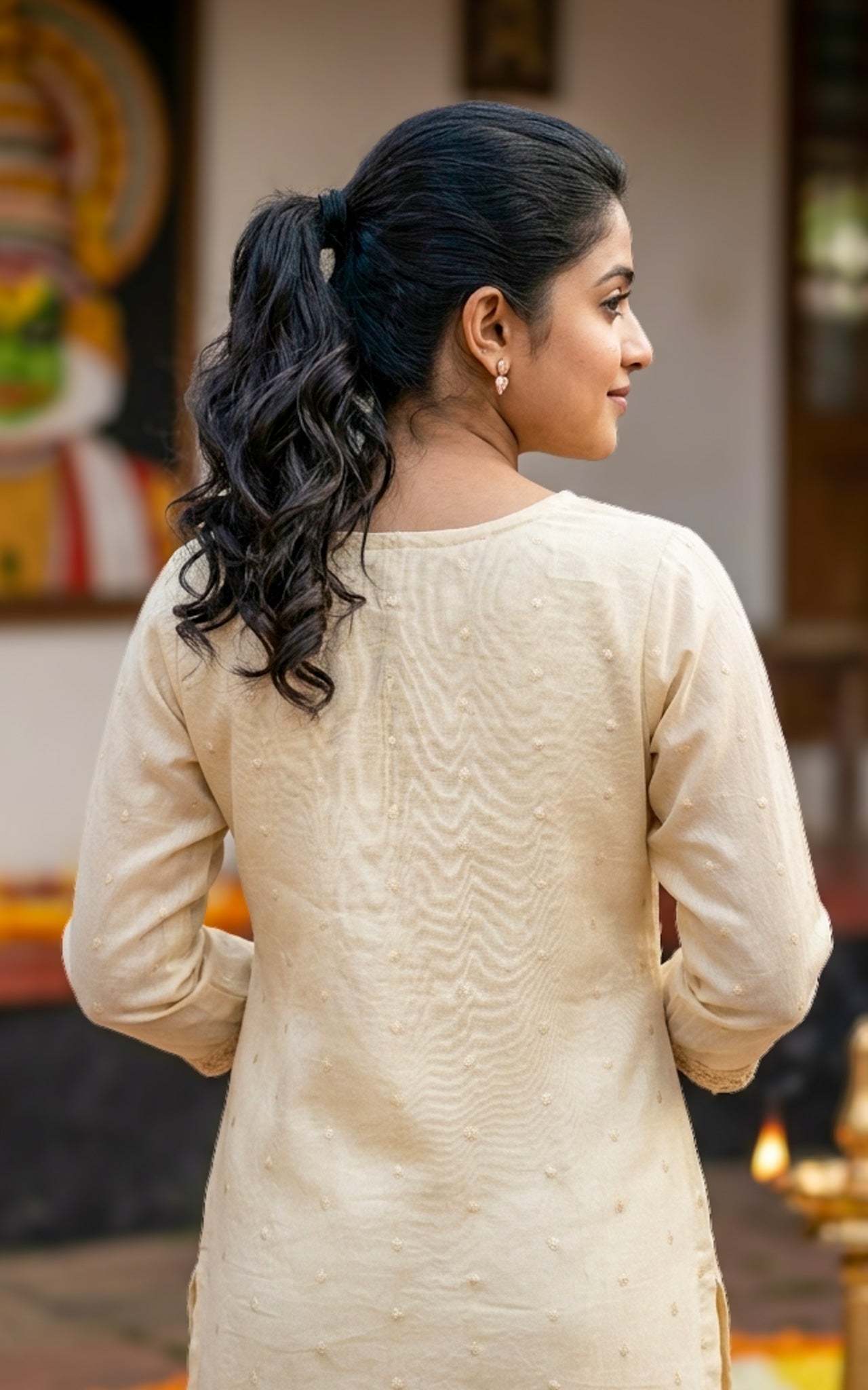 Mullapoo (Kurti+Pant+Dupatta)