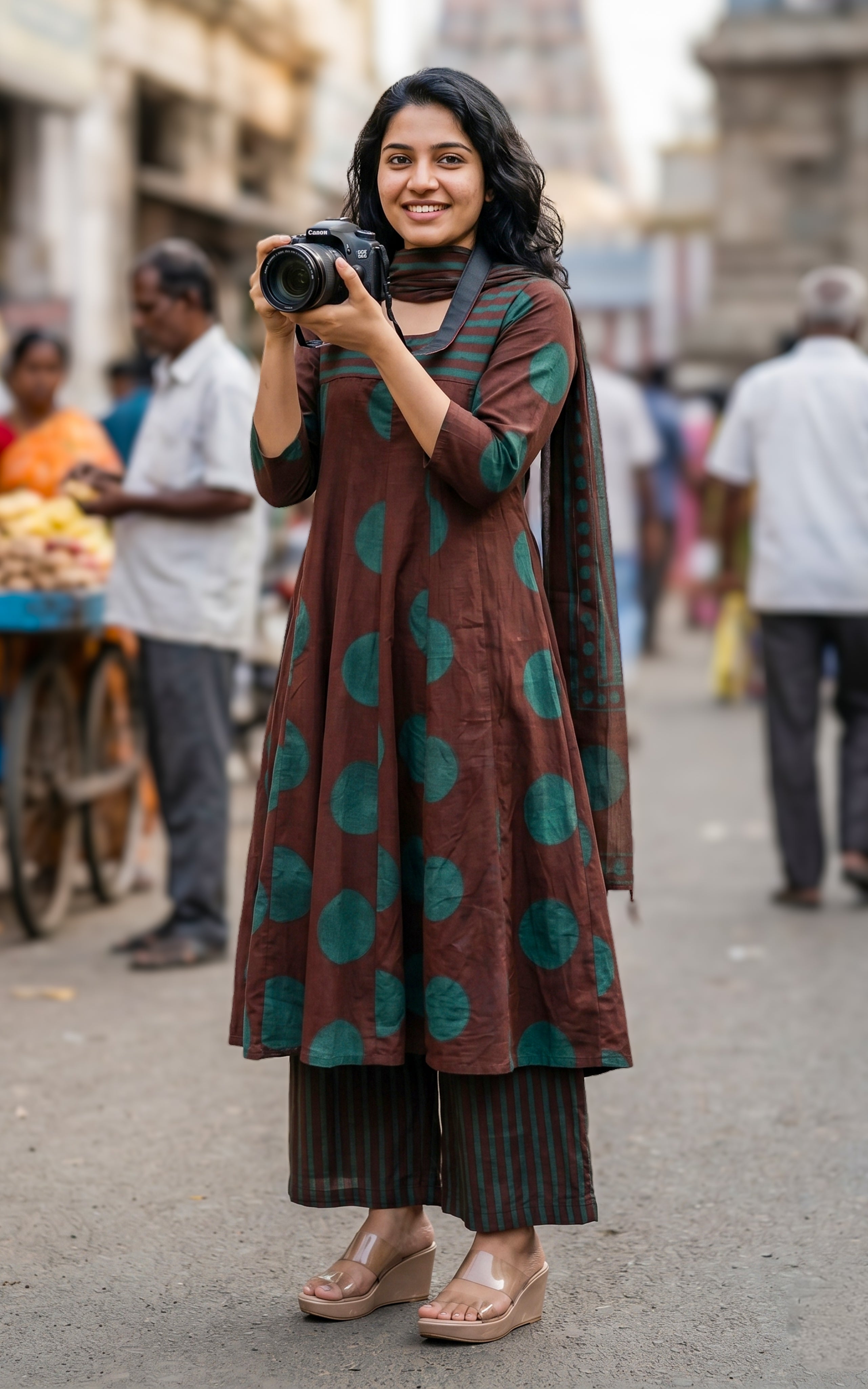 Poonguzhali F (Kurti+Pant+Dupatta)