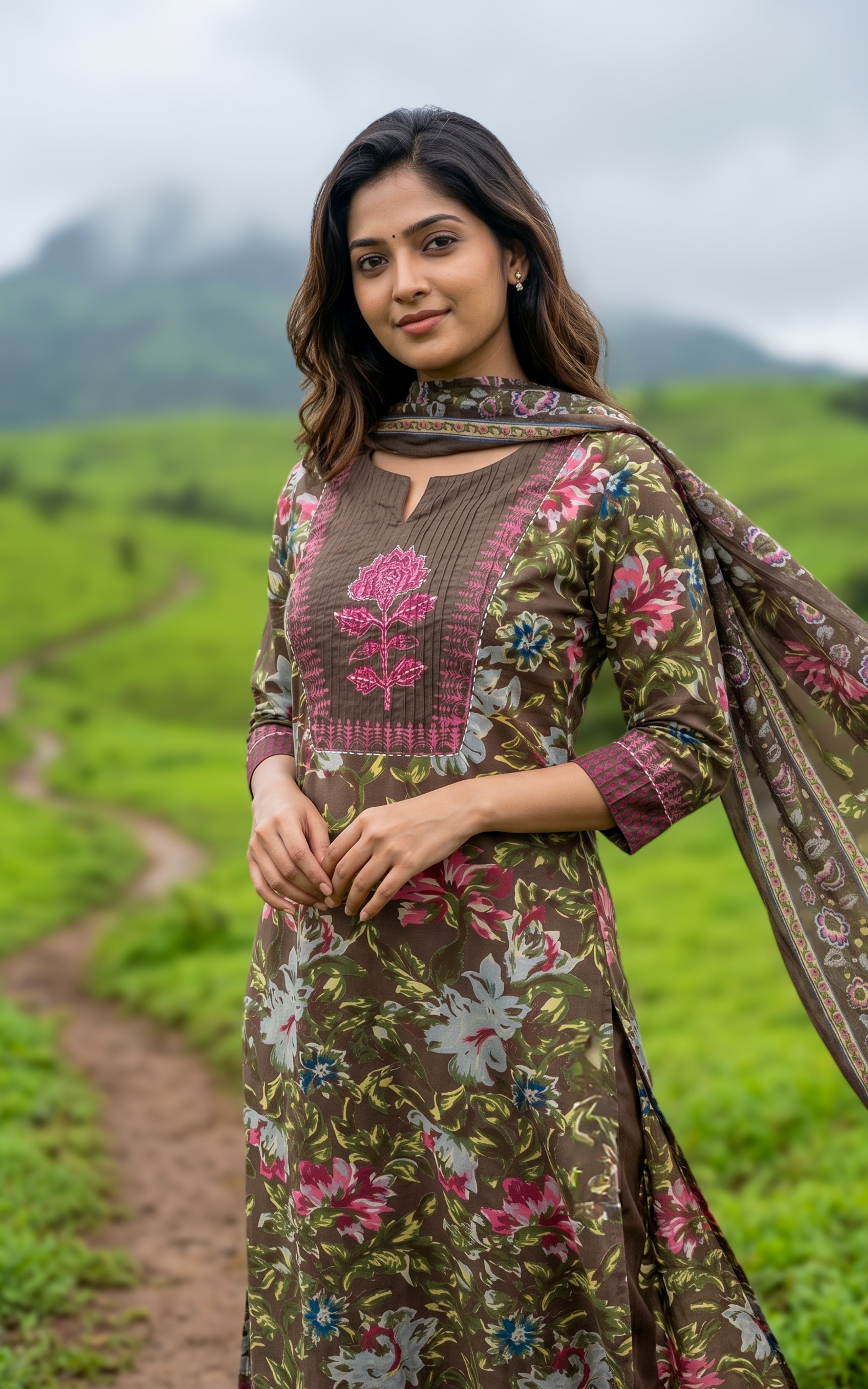 Sharla C (Kurti+Pant+Dupatta)