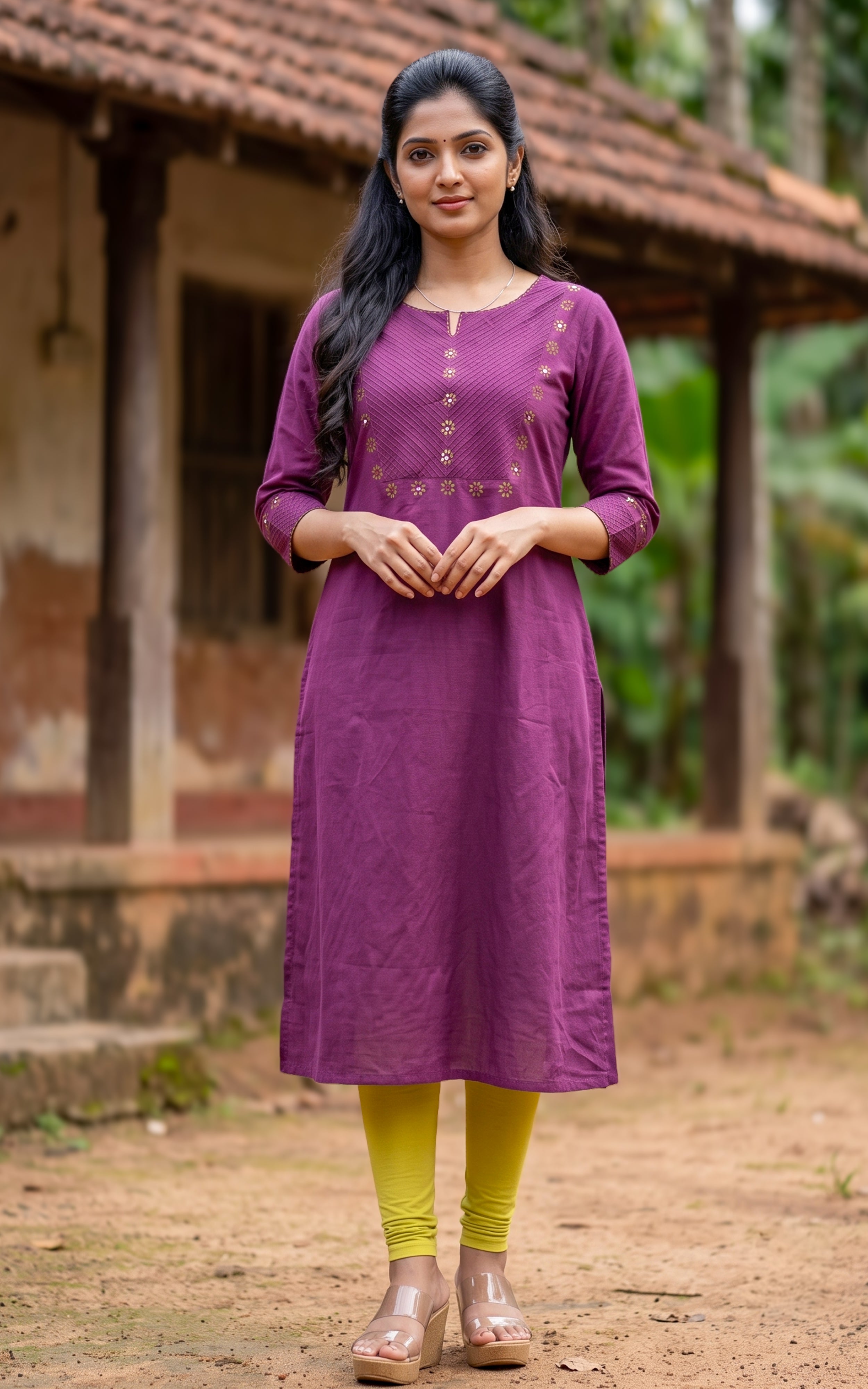 Masani Plum (Only Kurti)