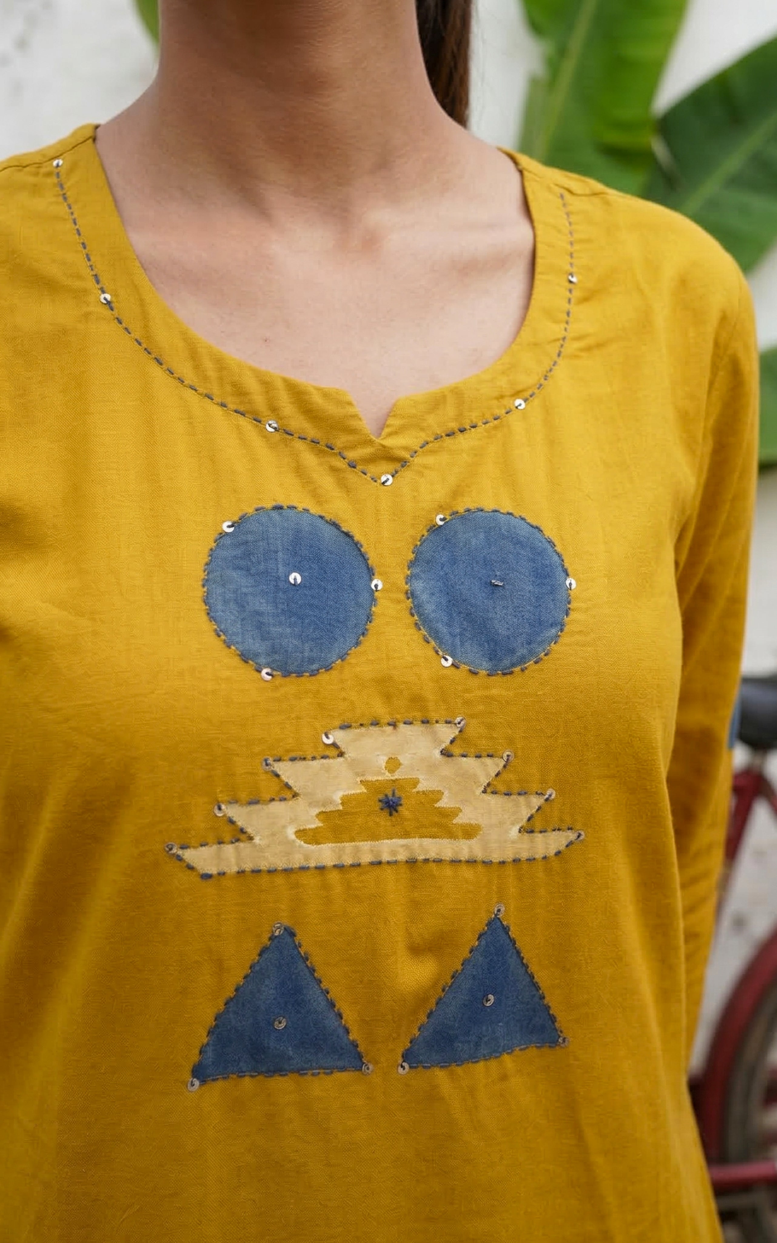 Haridhra Mustard (Kurti+Pant+Dupatta)