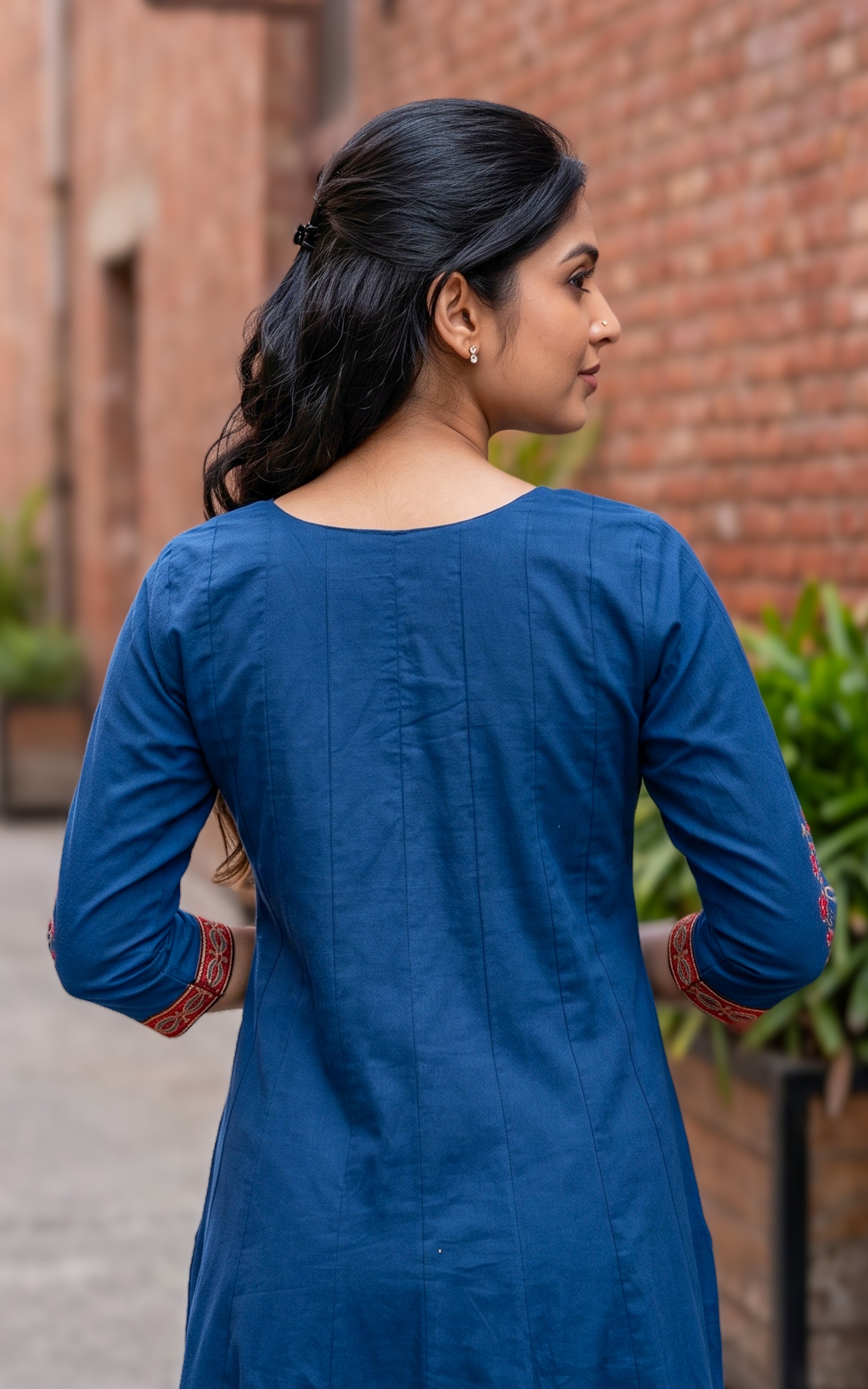 Mastani Blue (kurti+Dupatta)