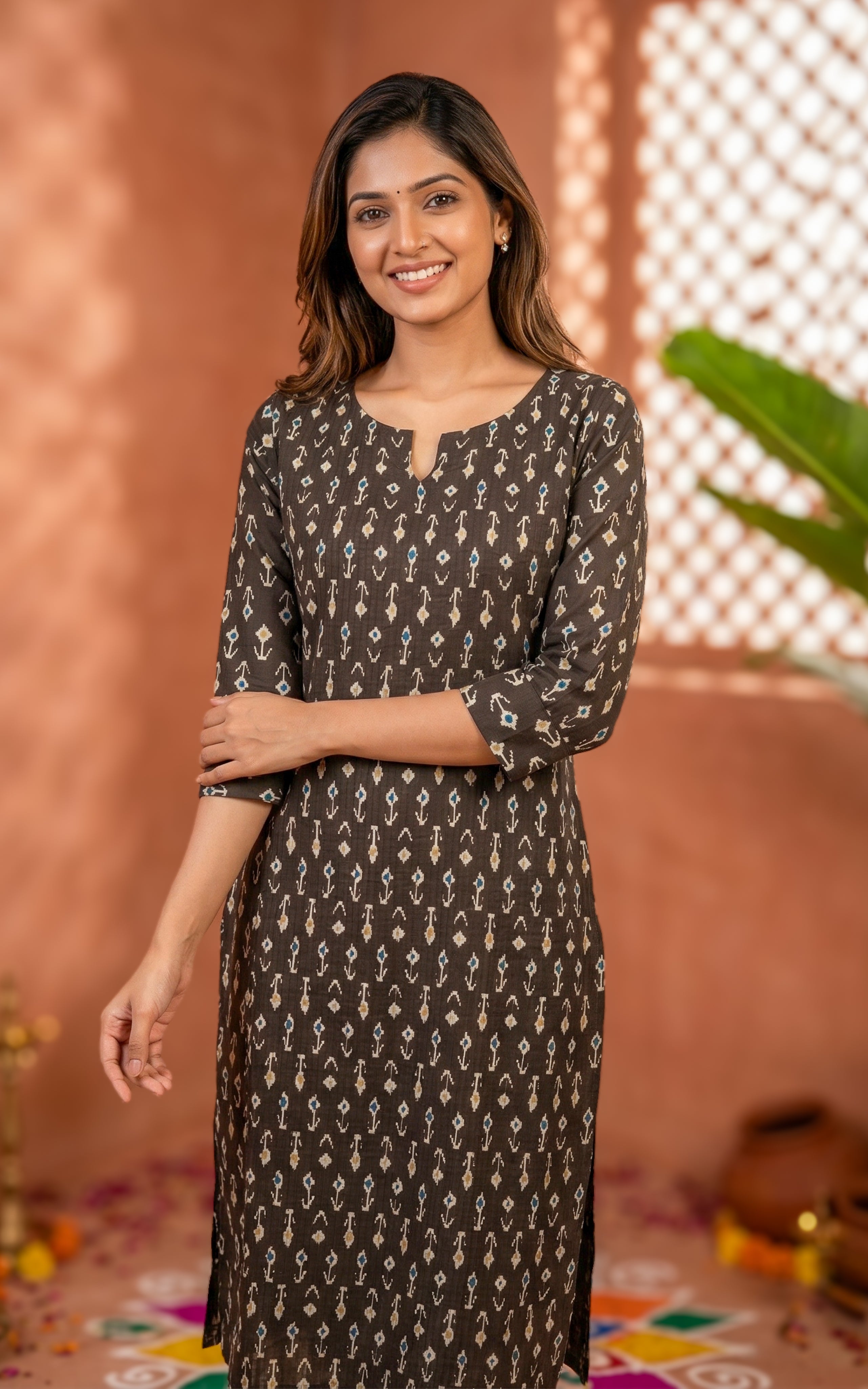 Ansha Black (Kurti+Pant)