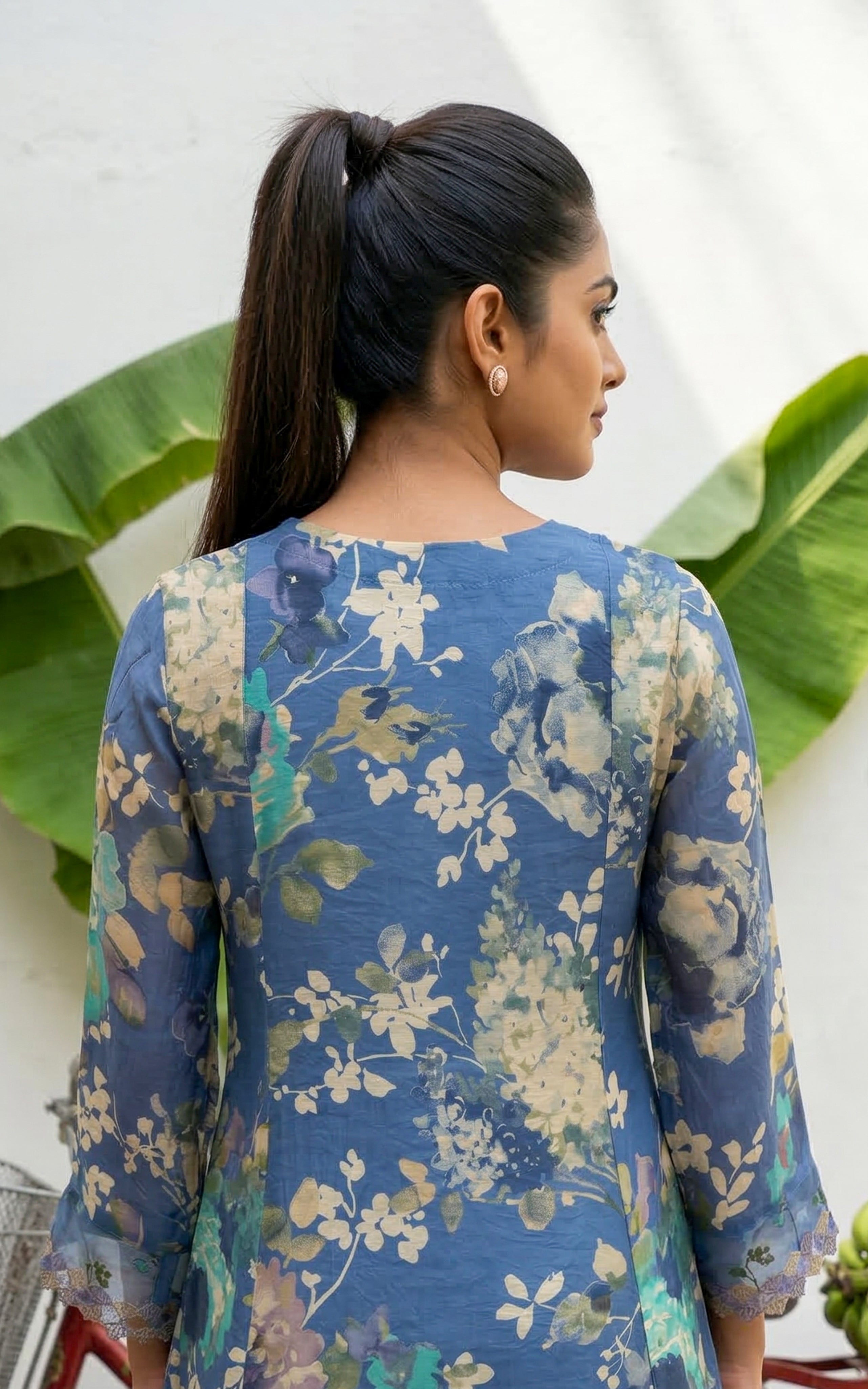 Nilashree Blue (Kurti+Pant+Dupatta)