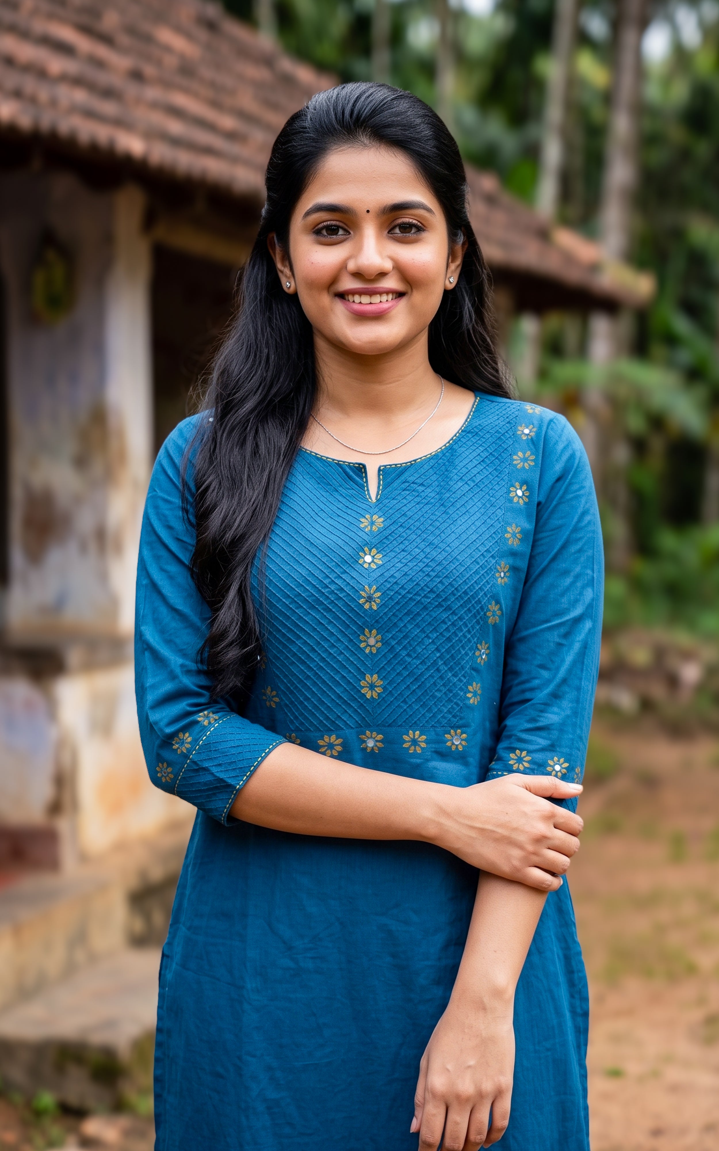 Masani Teal (Only Kurti)