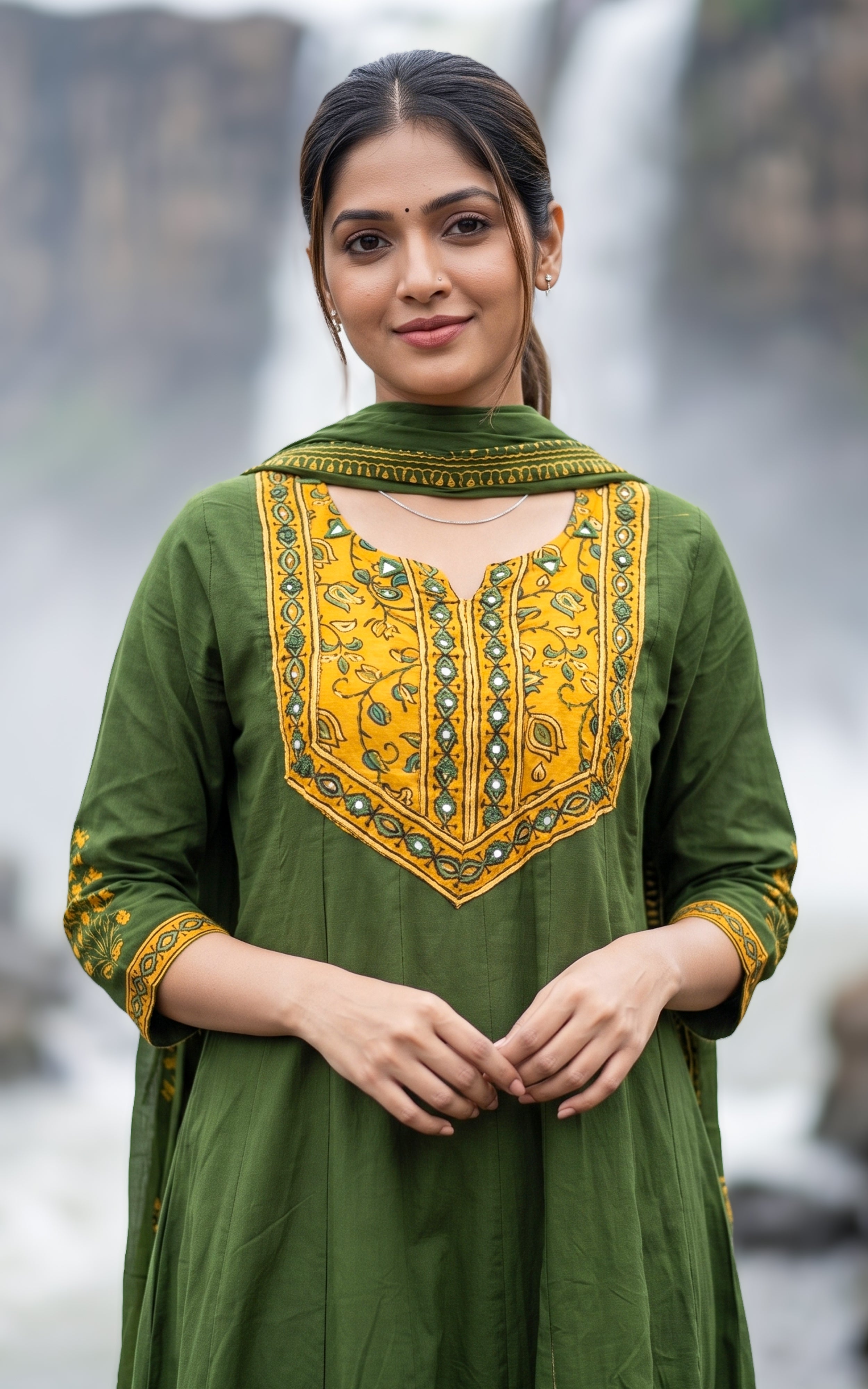 Mastani Green (kurti+Dupatta)