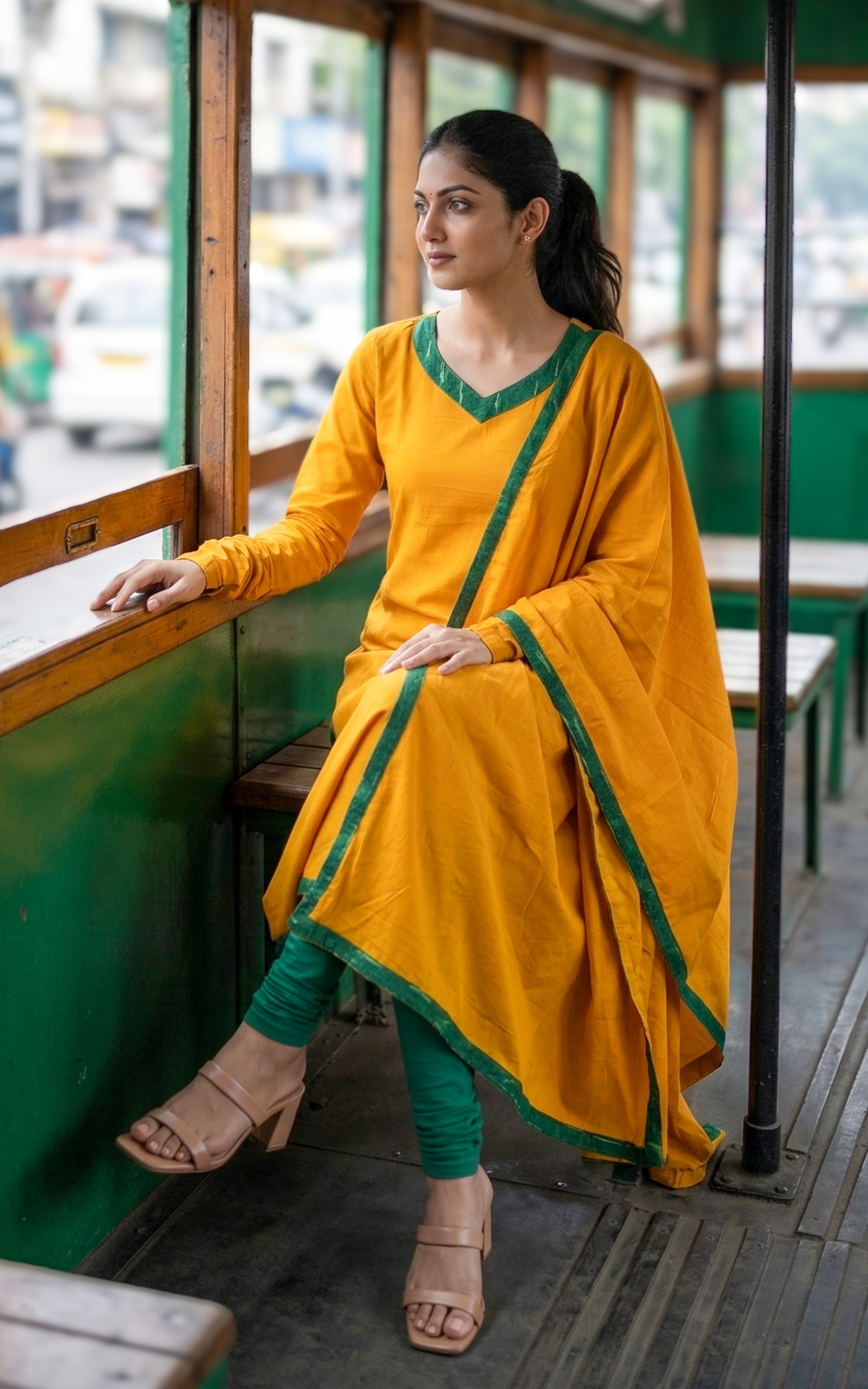 Parthen Rasithen 1  (Kurti+Dupatta)