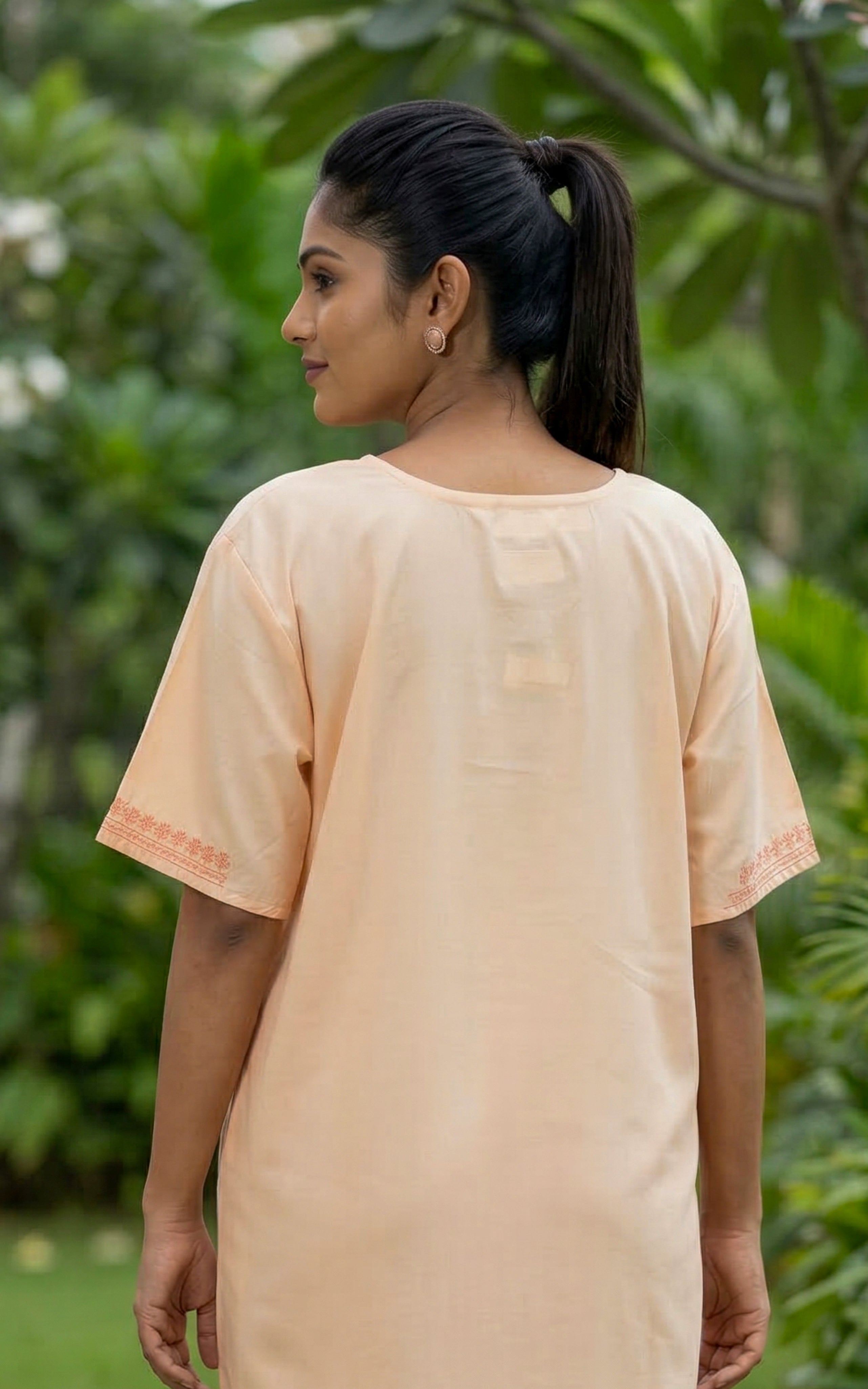 Cotton Straight Fit Nighty-159SS8E