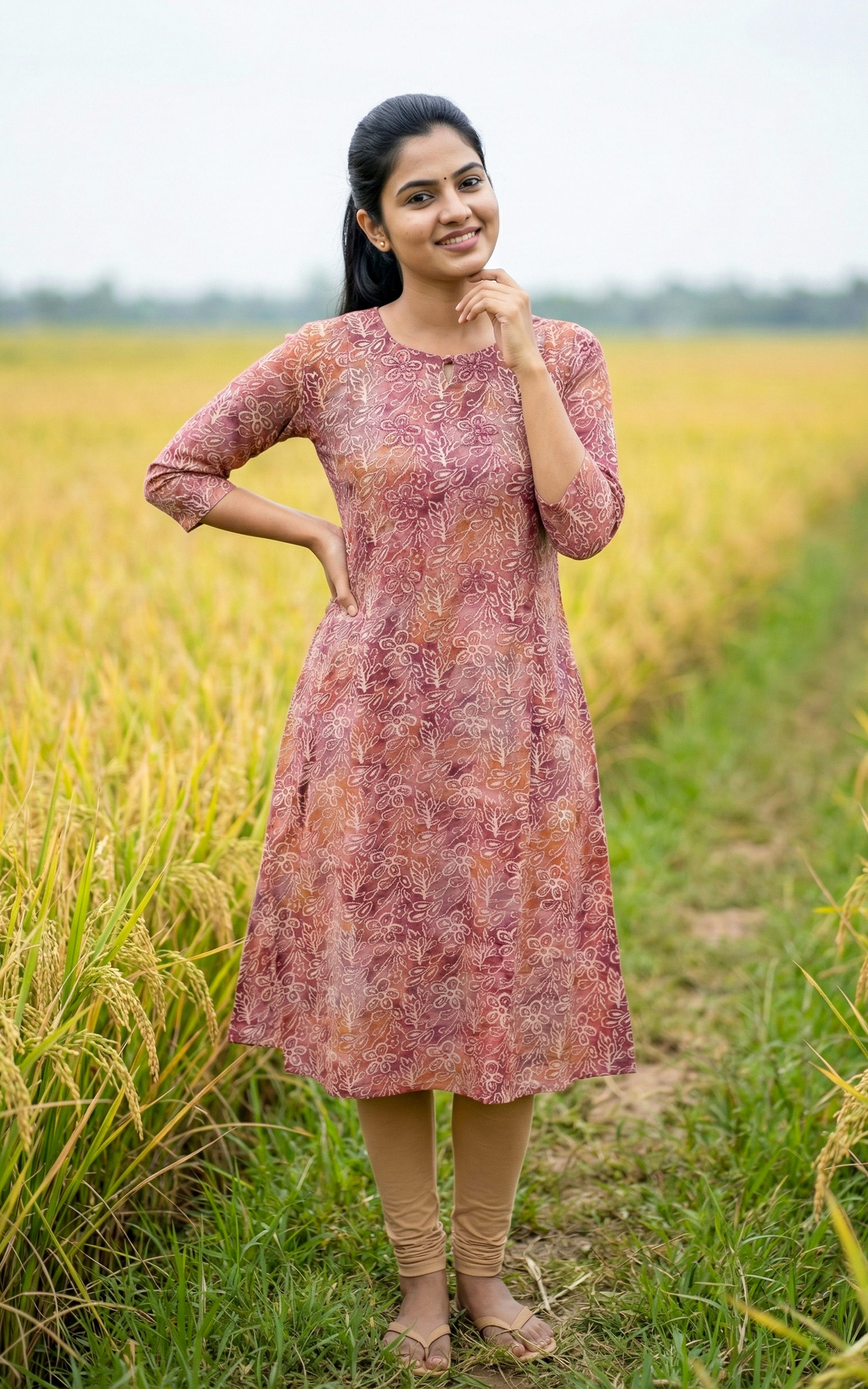 Art silk Aline Kurti