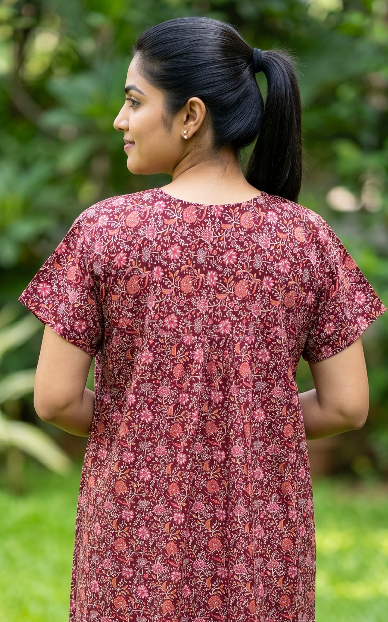 Cotton Straight Fit Nighty-162SS14A