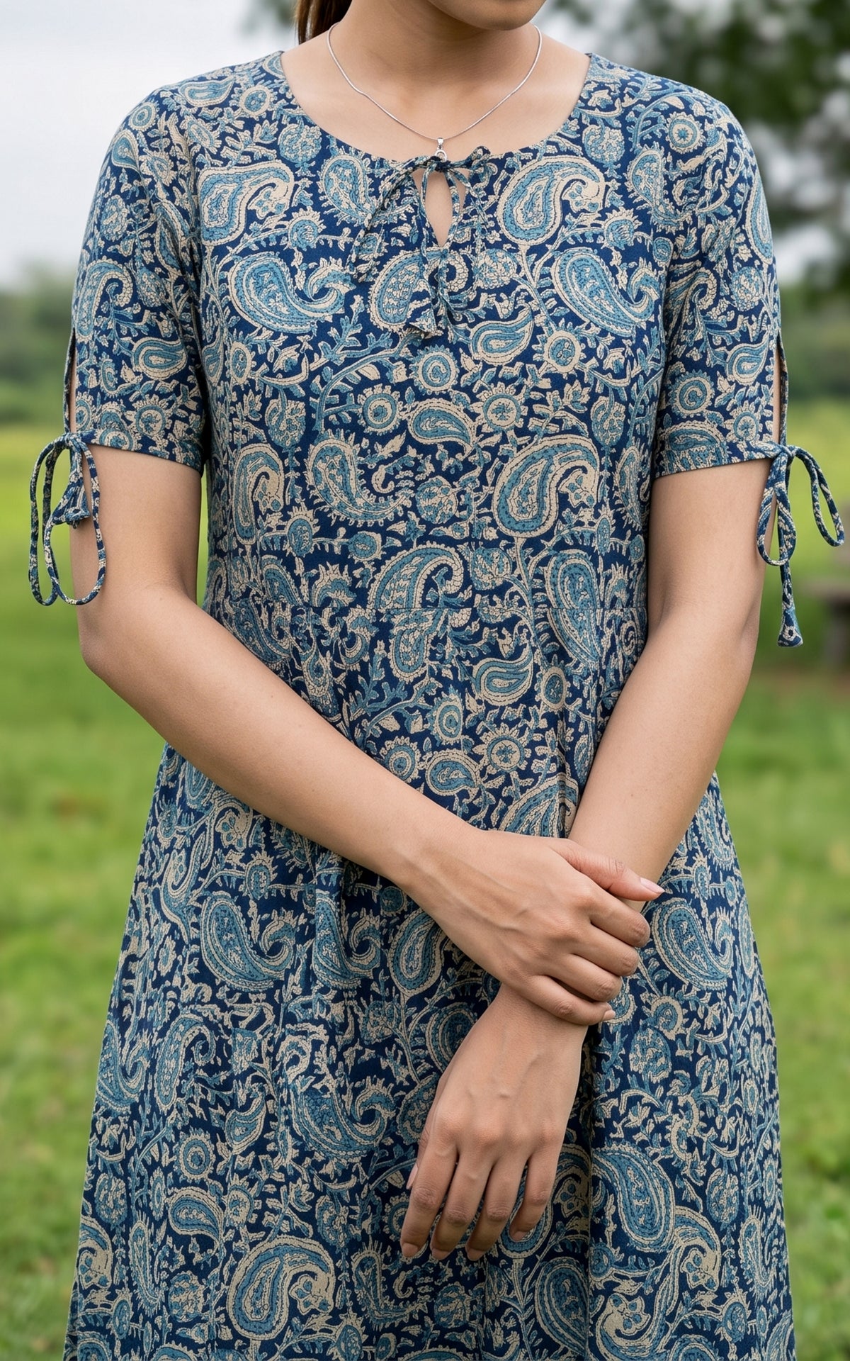 Aadhila Blue (Kurti+Dupatta)