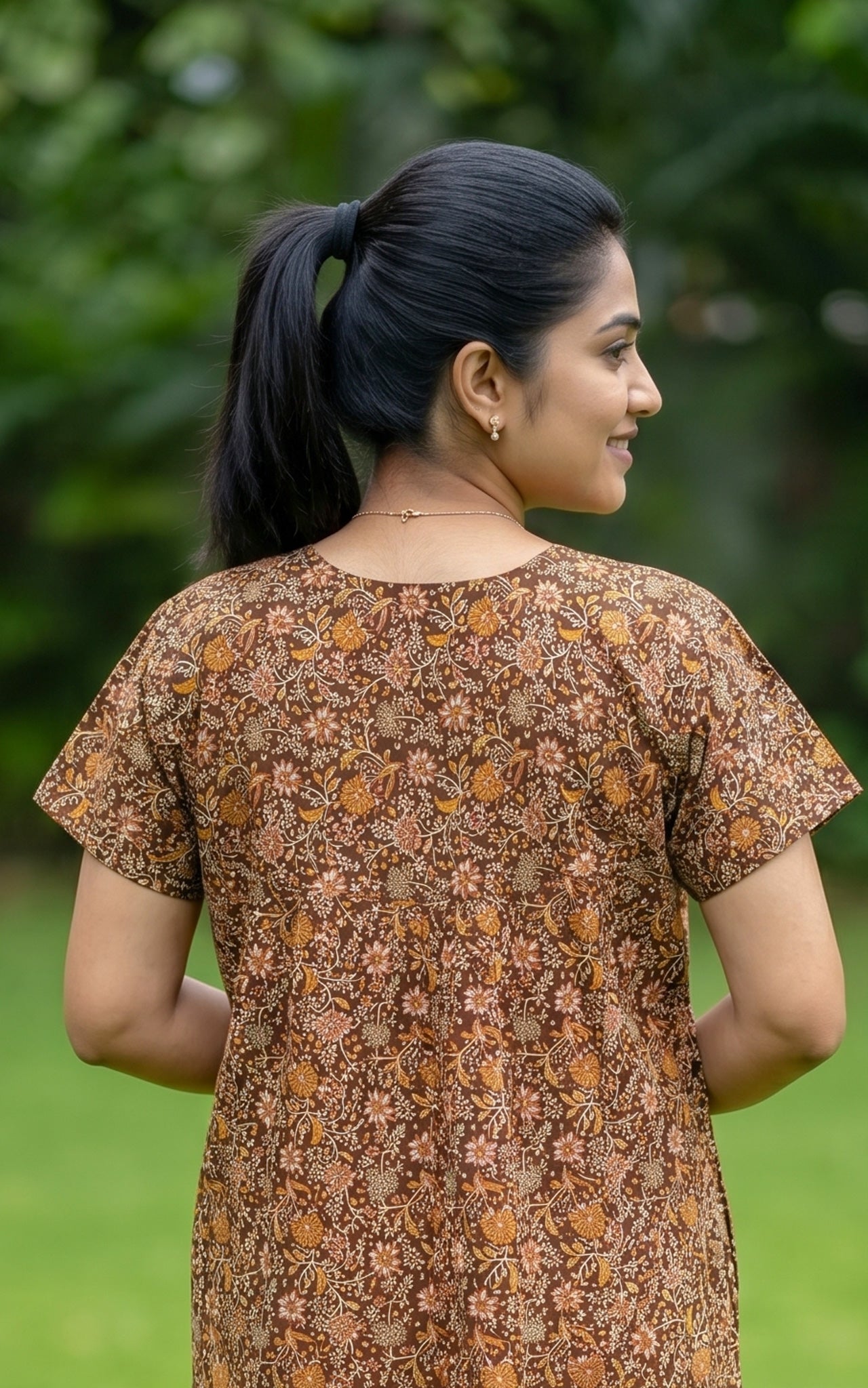 Cotton Straight Fit Nighty-162SS14