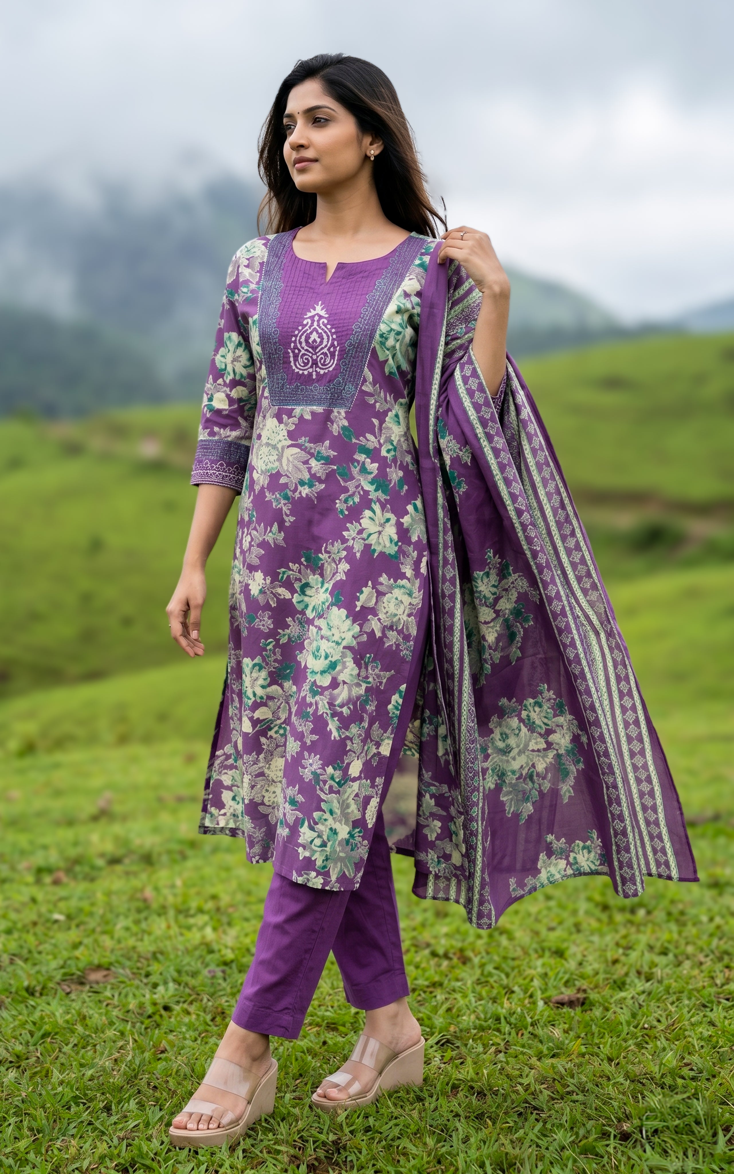 Sharla E (Kurti+Pant+Dupatta)