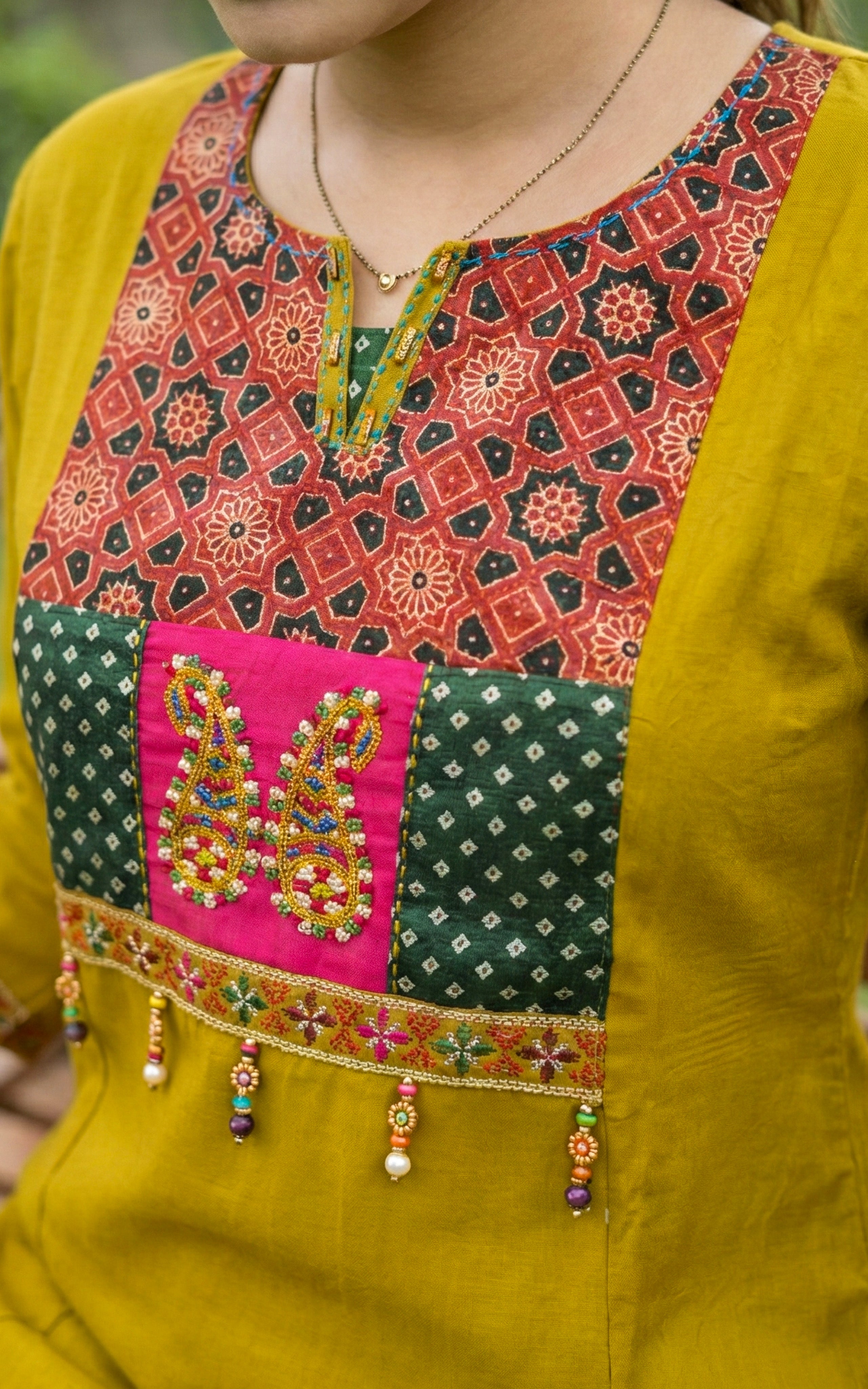 Mustard Aline kurti sets